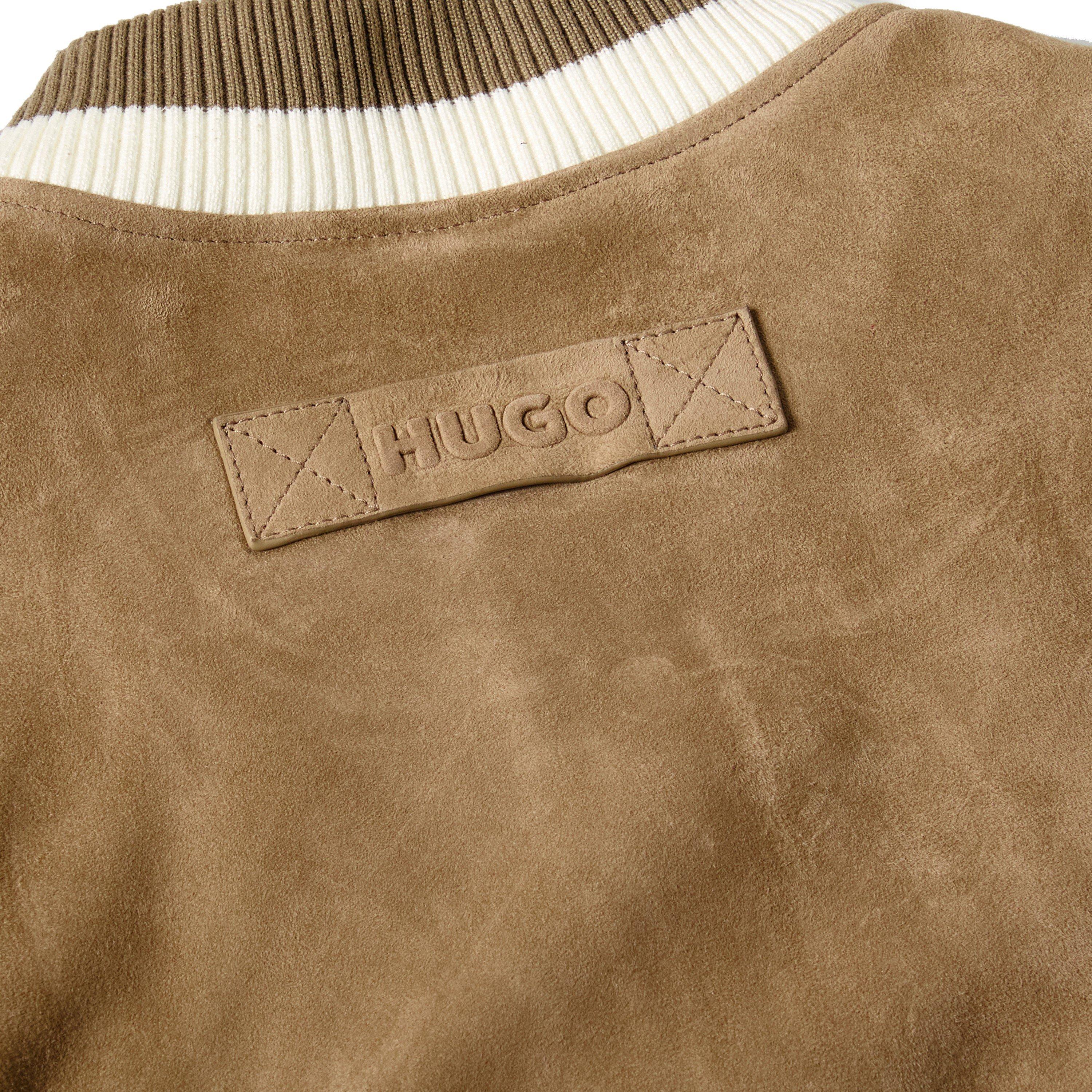 Medium Brown - Hugo - Men's Ledam Leather Jacket - 3