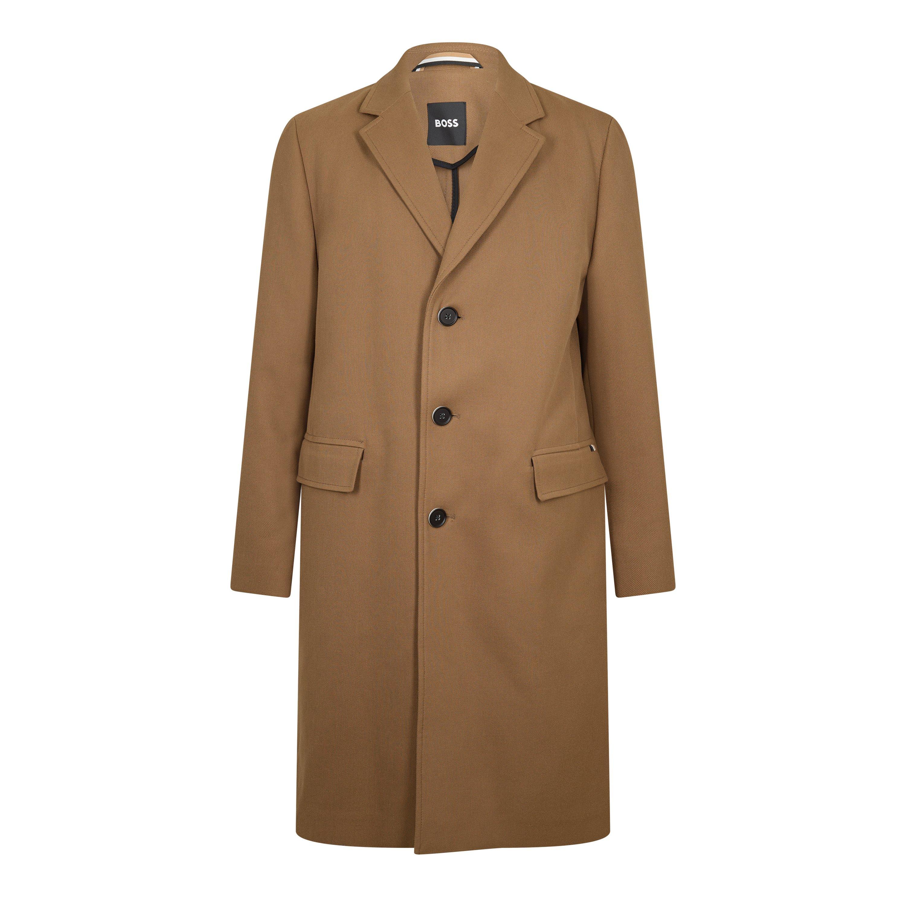 Boss Men's C-Hyde-Flaps-Hl-241 10254935 0 Overcoat - Open Brown - 3XL