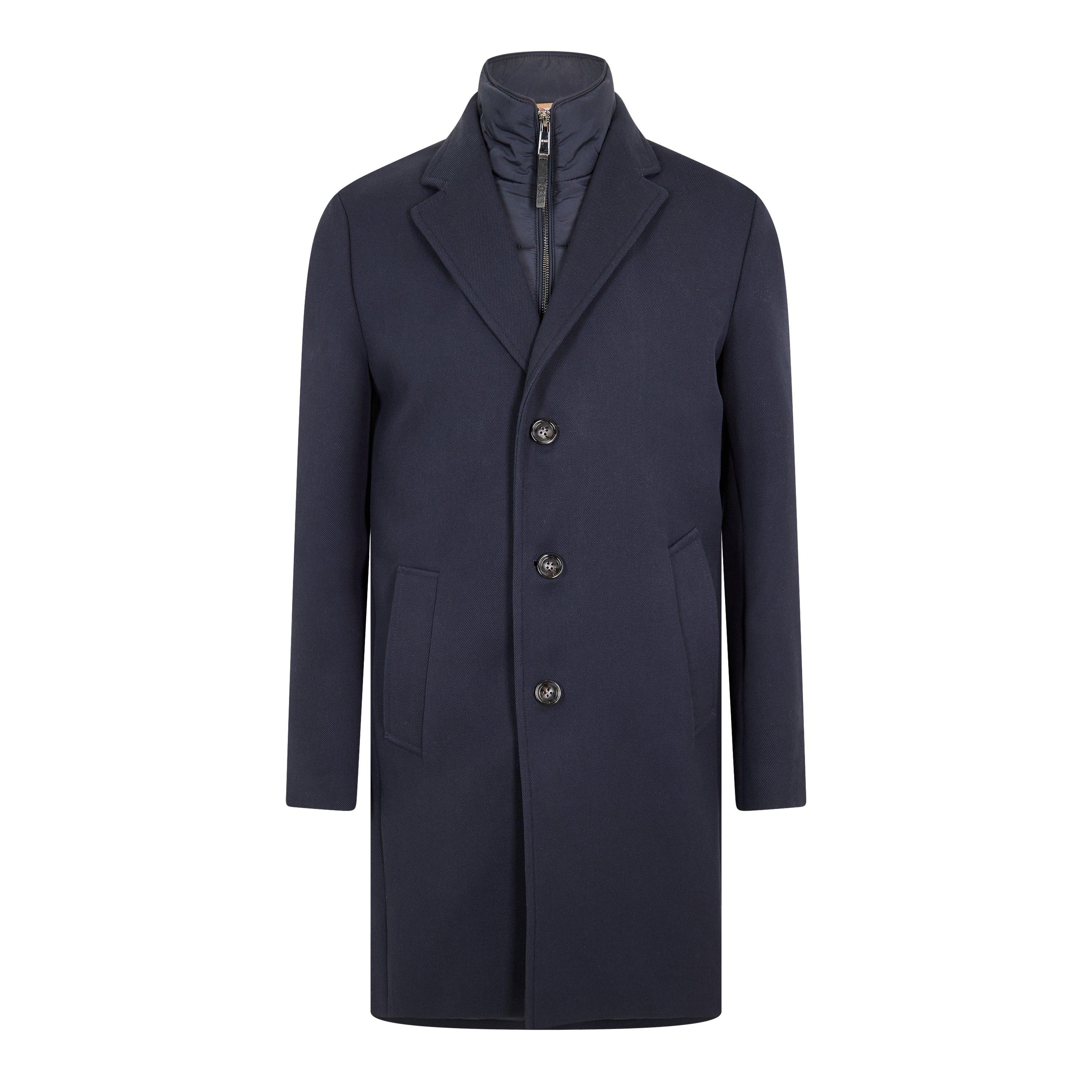 Dark Blue - Boss - H-Hyde-Bib-234 10254935 01 Overcoat Mens - 1