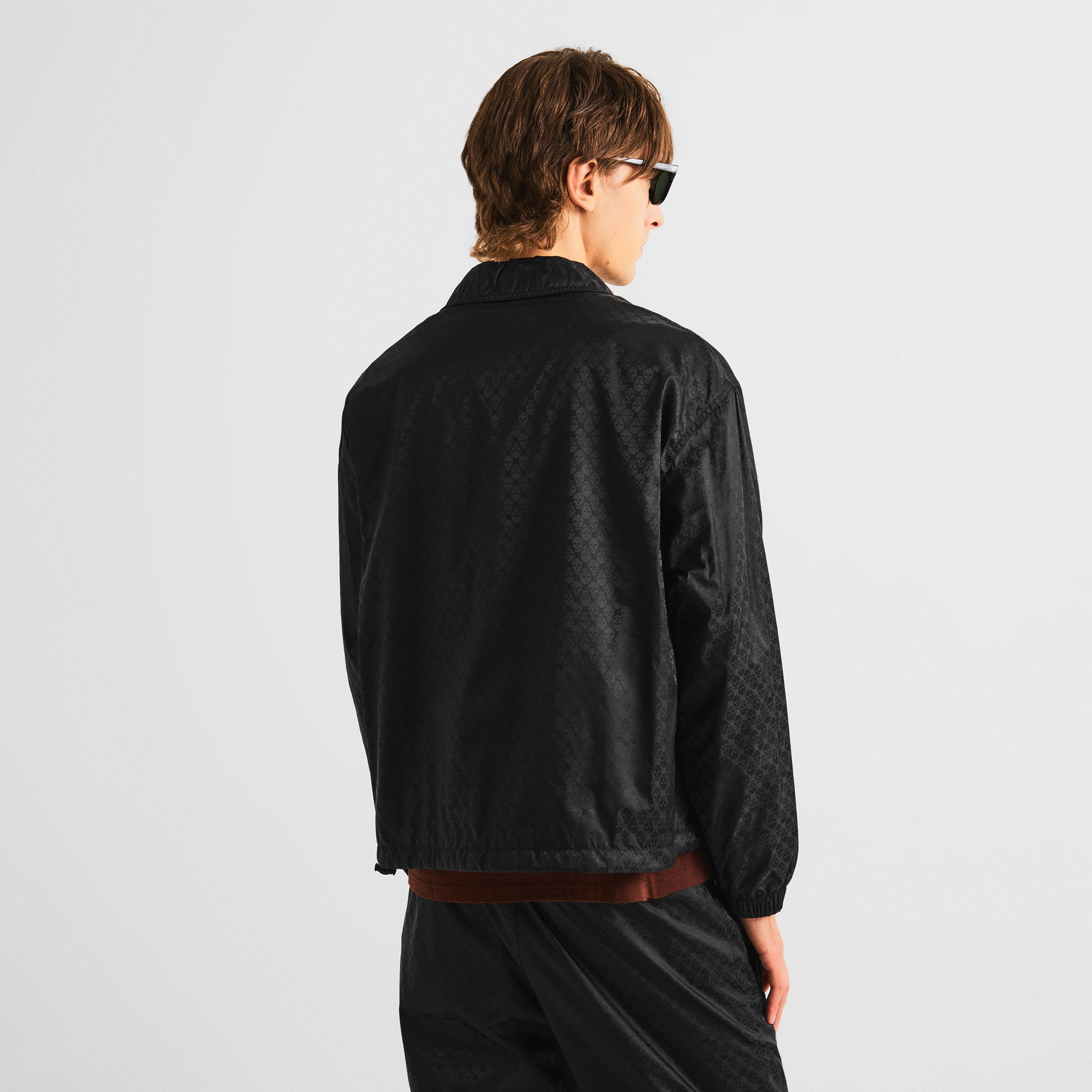 Black - Alexander McQueen - Alex Nylon Skull Jkt Sn63 - 4