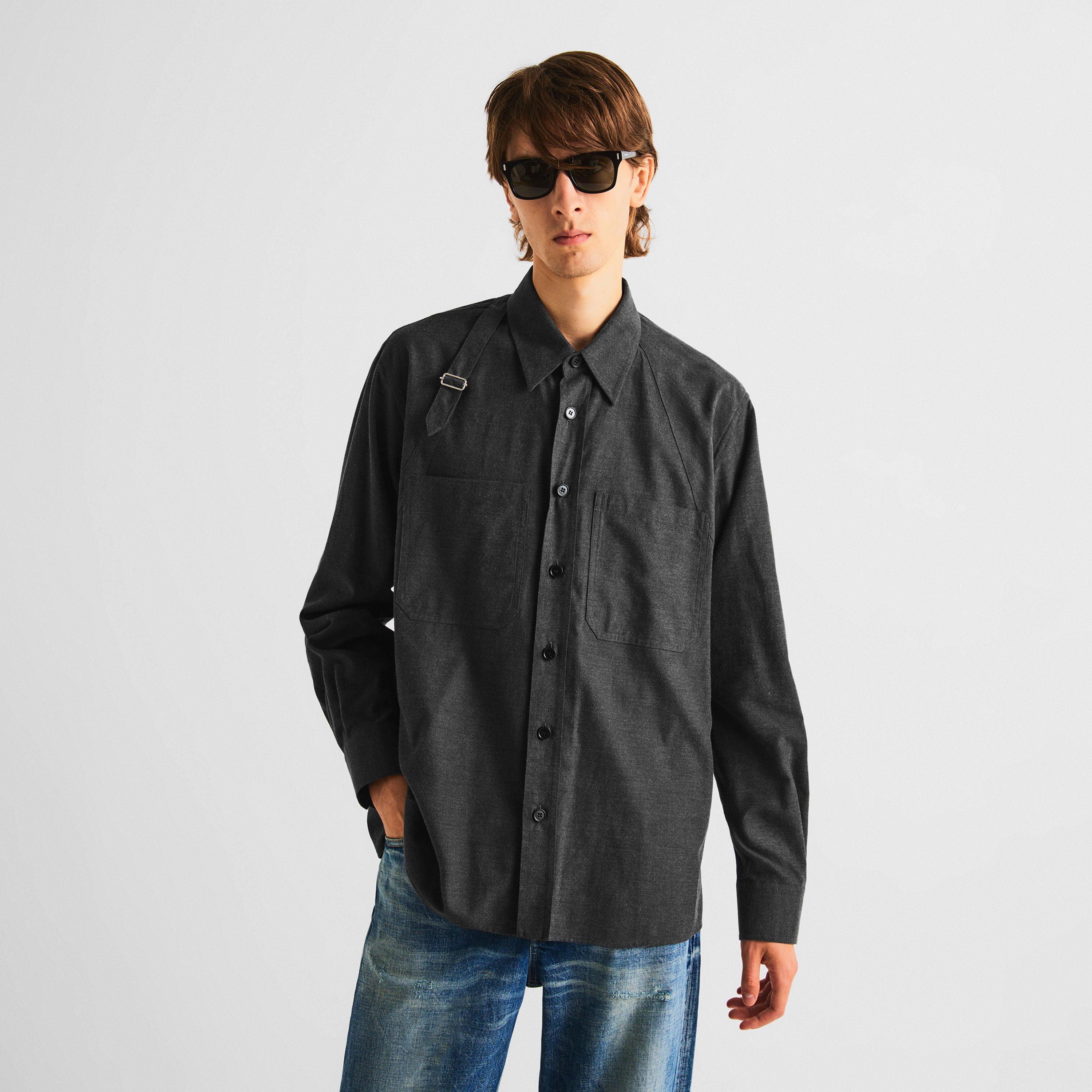 Charcoal - Alexander McQueen - Alex Harness Flannel Sn63 - 3