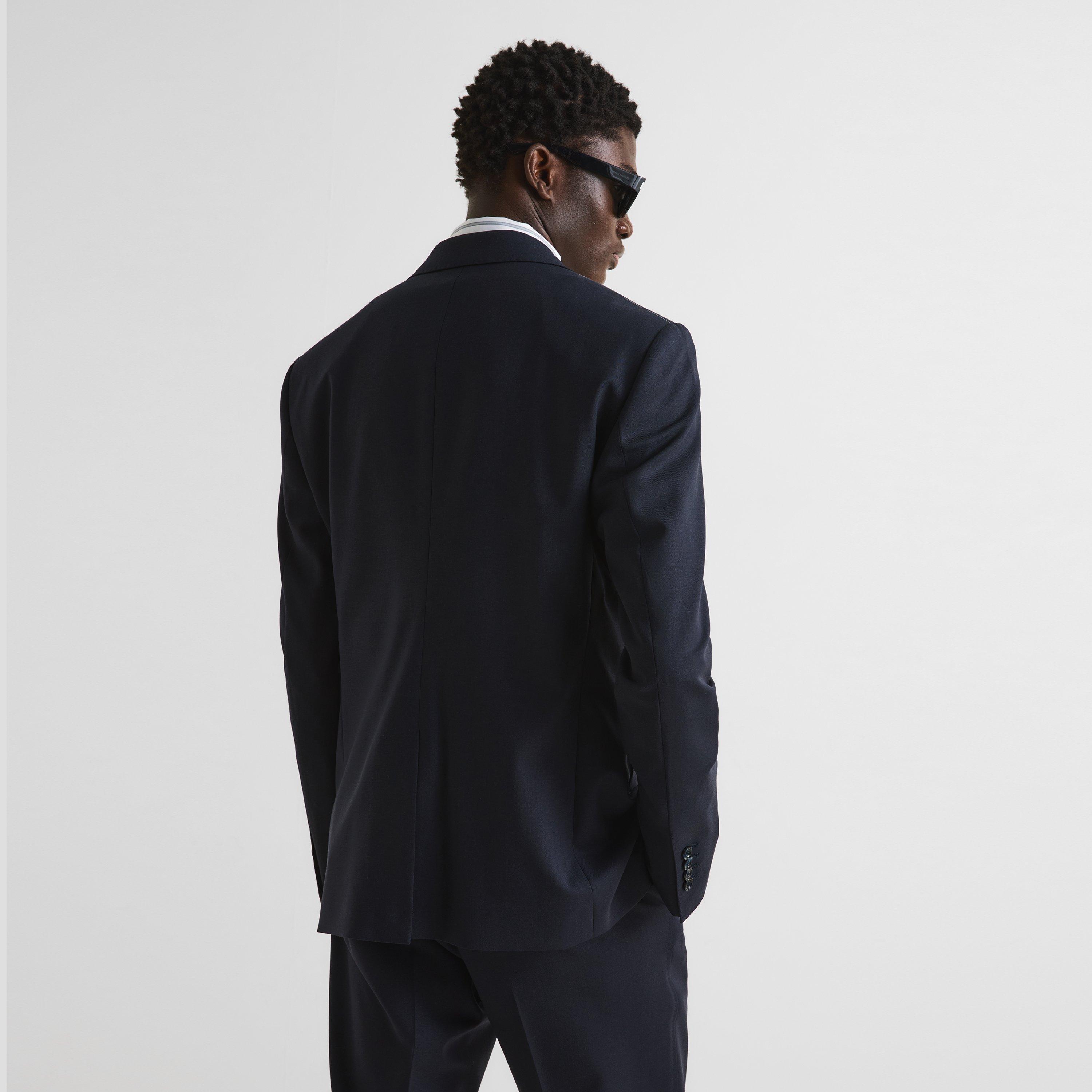 Navy - Dolce and Gabbana - Men's Virgin Wool Suit - 4