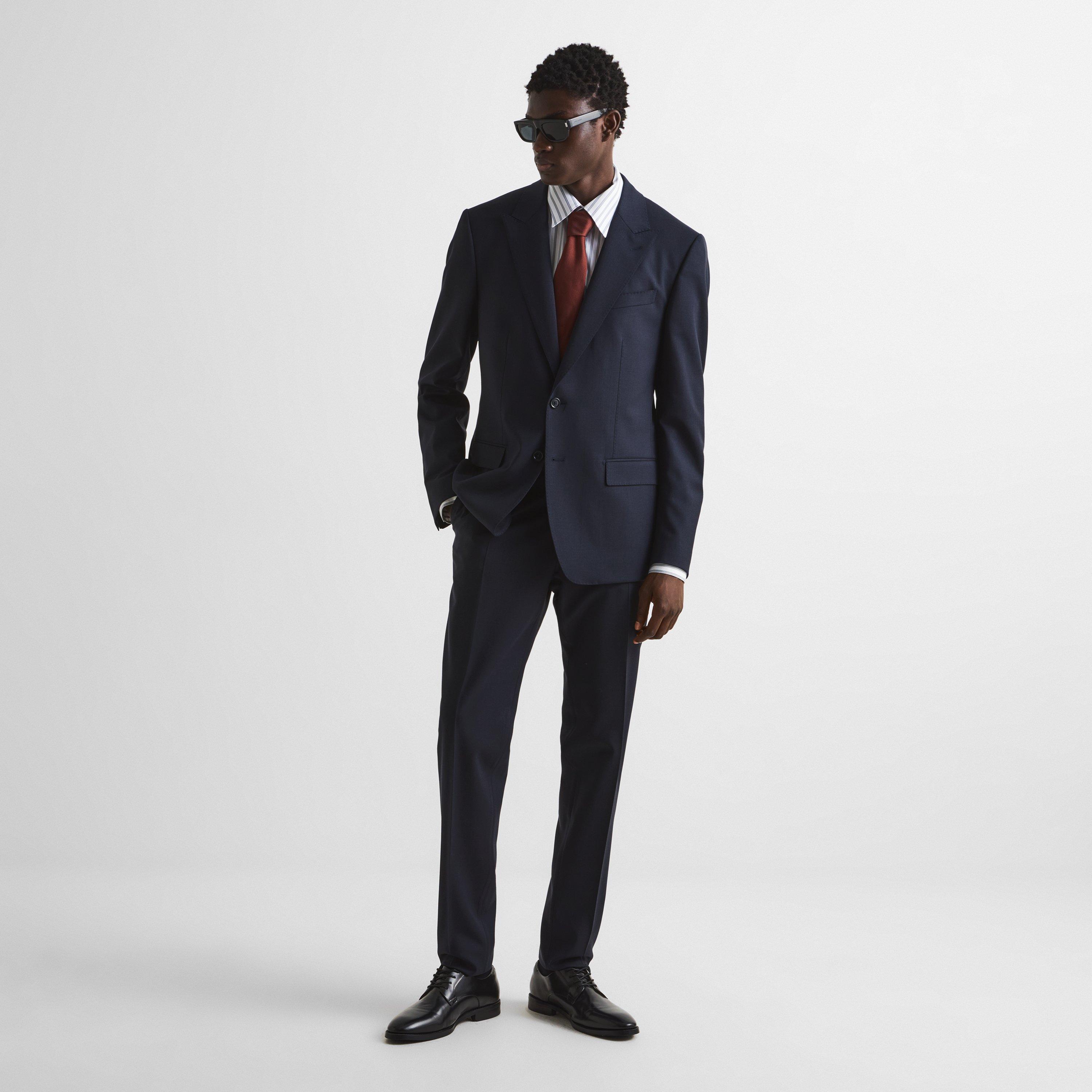 Navy - Dolce and Gabbana - Men's Virgin Wool Suit - 6