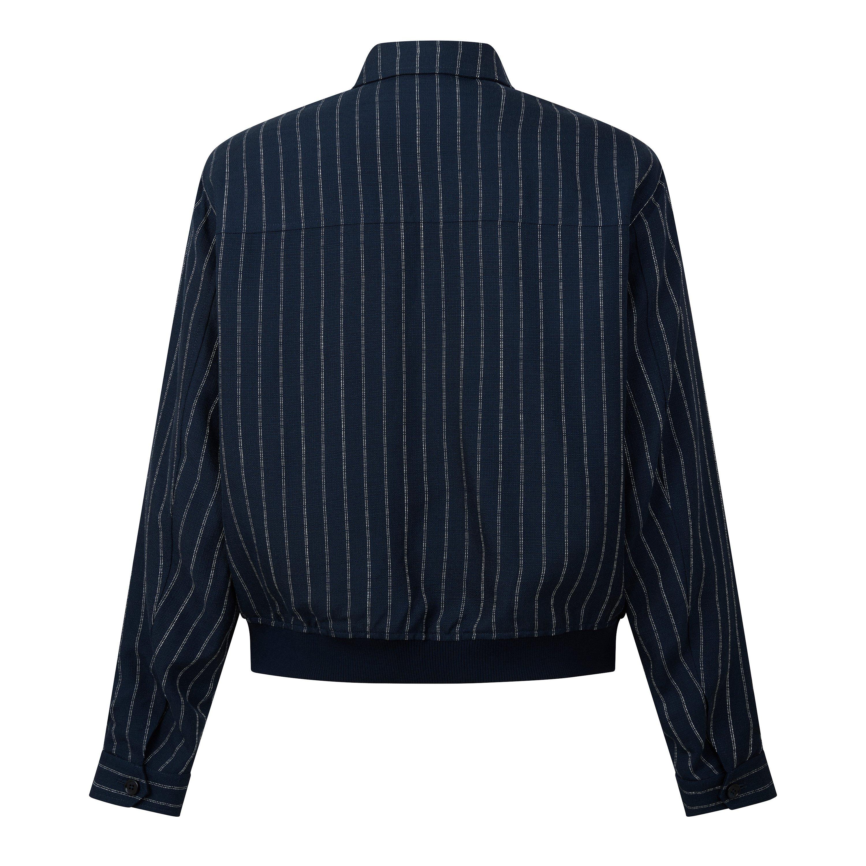 Navy - Dolce and Gabbana - DG Marina Stripe Jkt Sn63 - 2