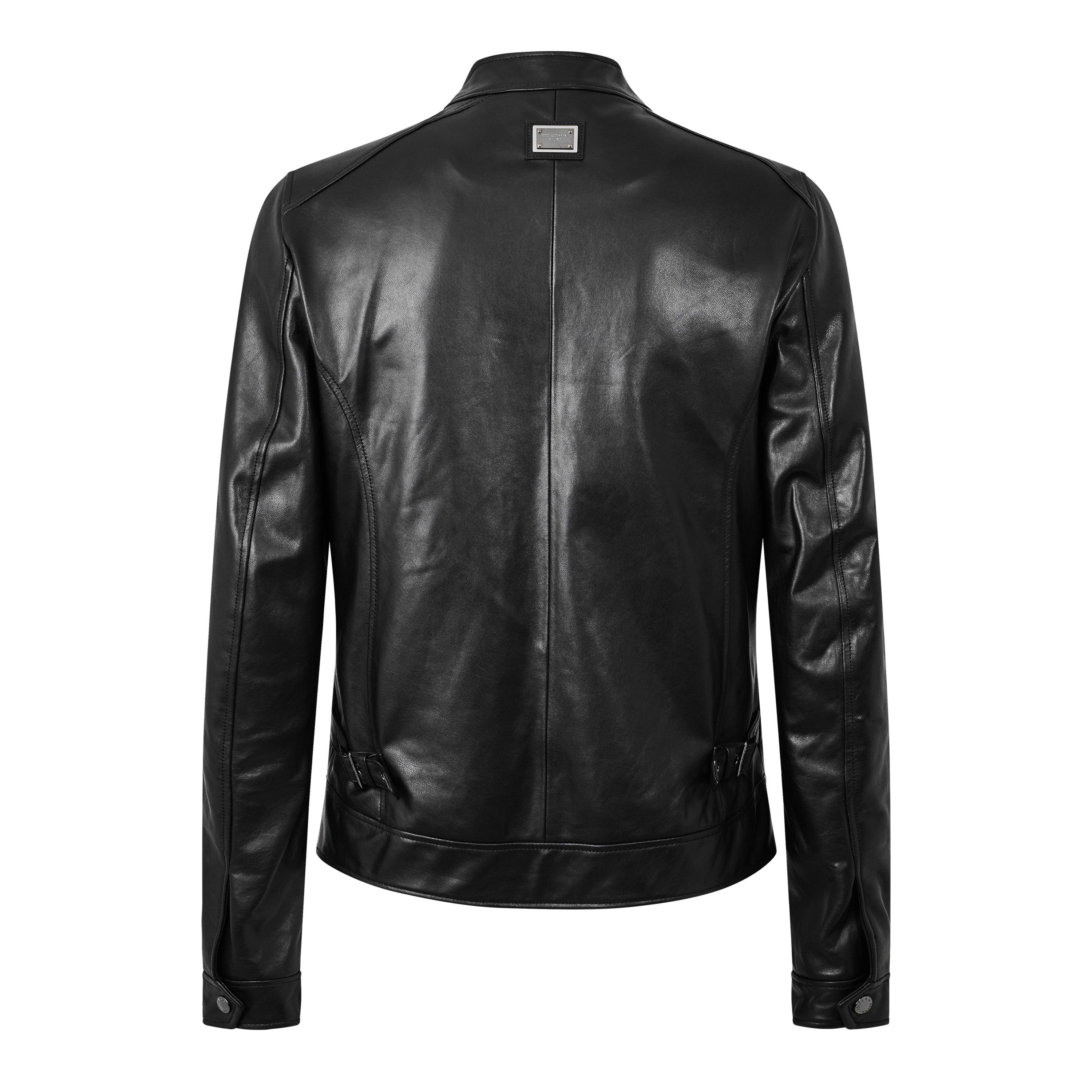 Black - Dolce and Gabbana - DG DNA Leather Jkt Sn63 - 2