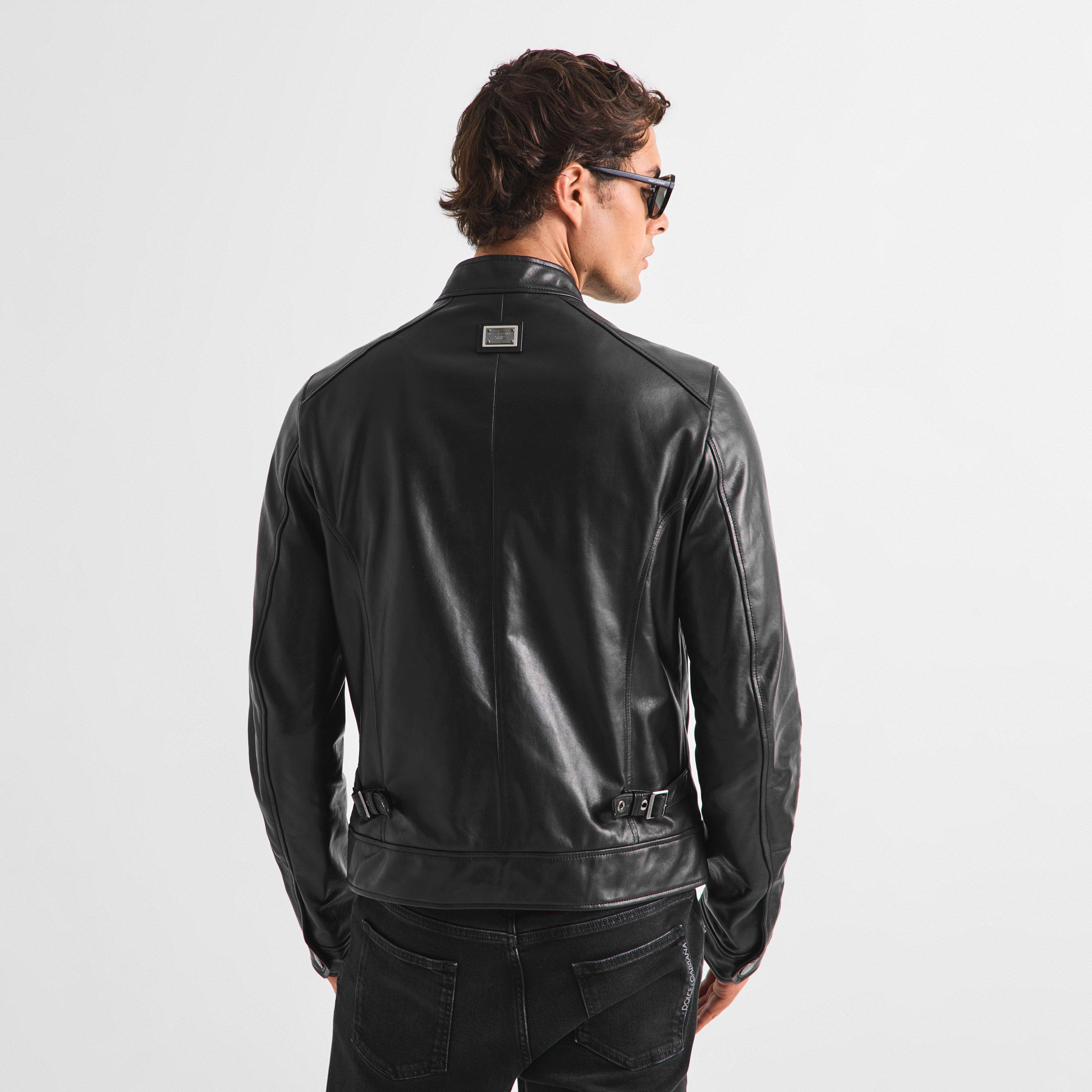 Black - Dolce and Gabbana - DG DNA Leather Jkt Sn63 - 4