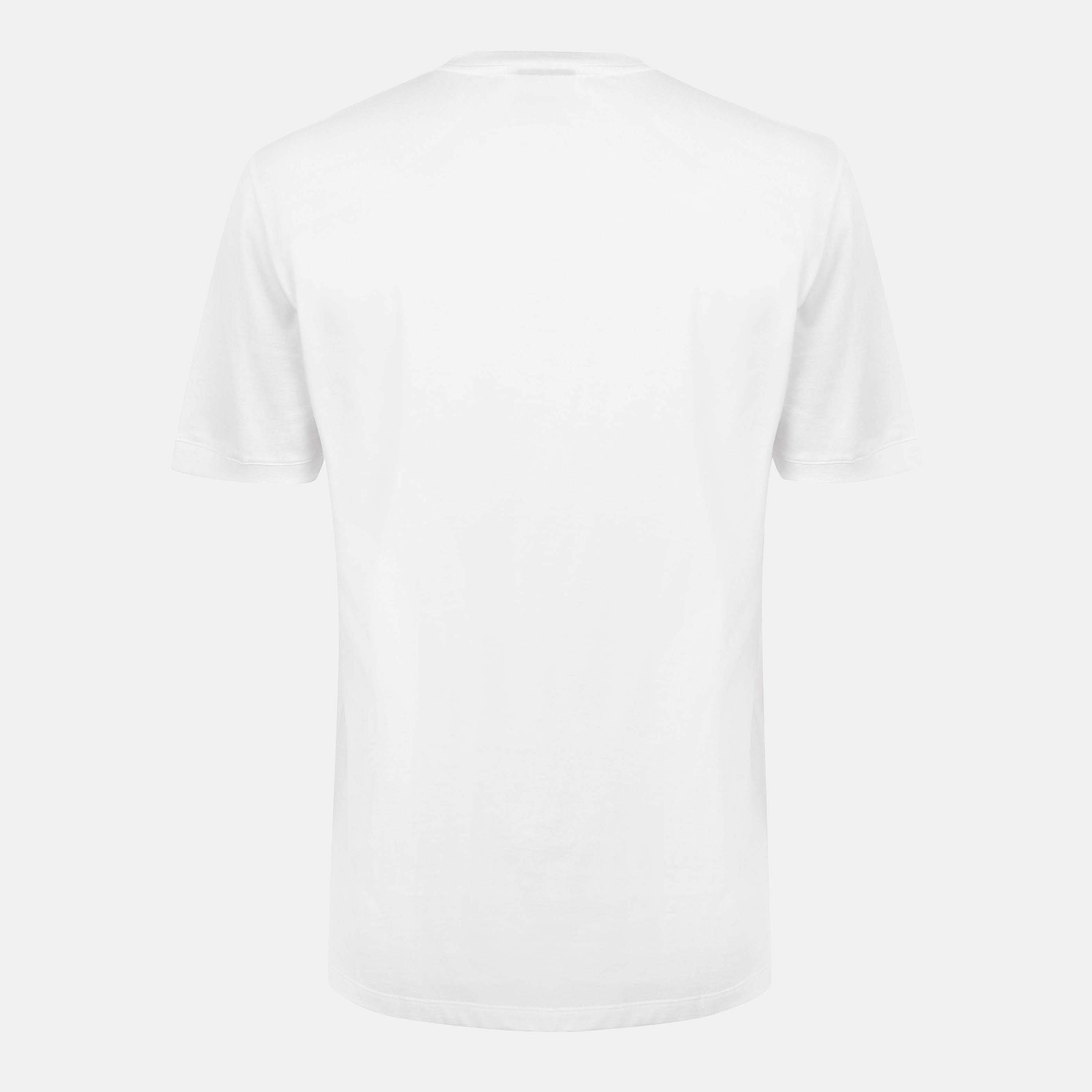 White 100 - Hugo - Mens HUGO Diragolino Contemporary T-Shirt with Logo Detail - 2