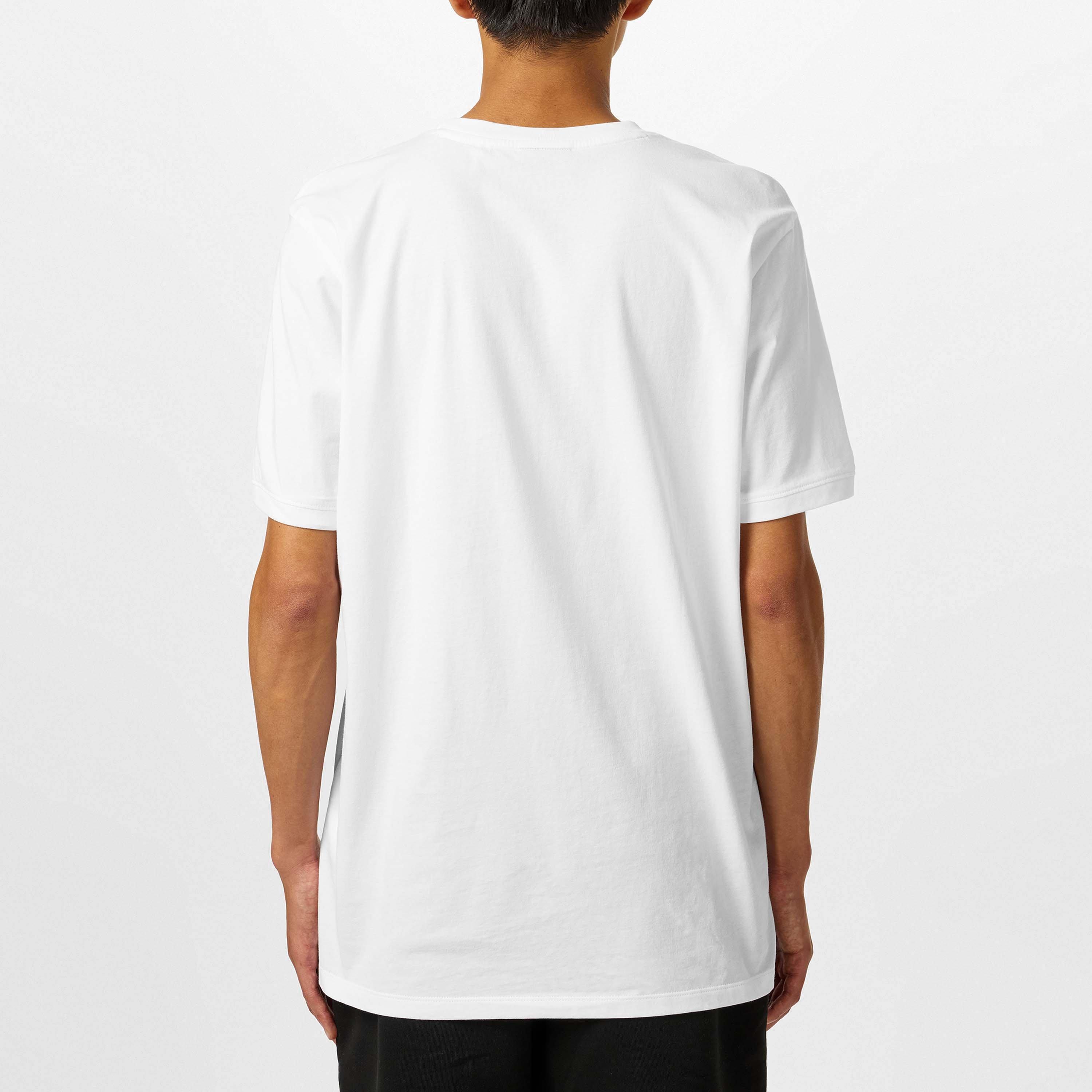White 100 - Hugo - Mens HUGO Diragolino Contemporary T-Shirt with Logo Detail - 4