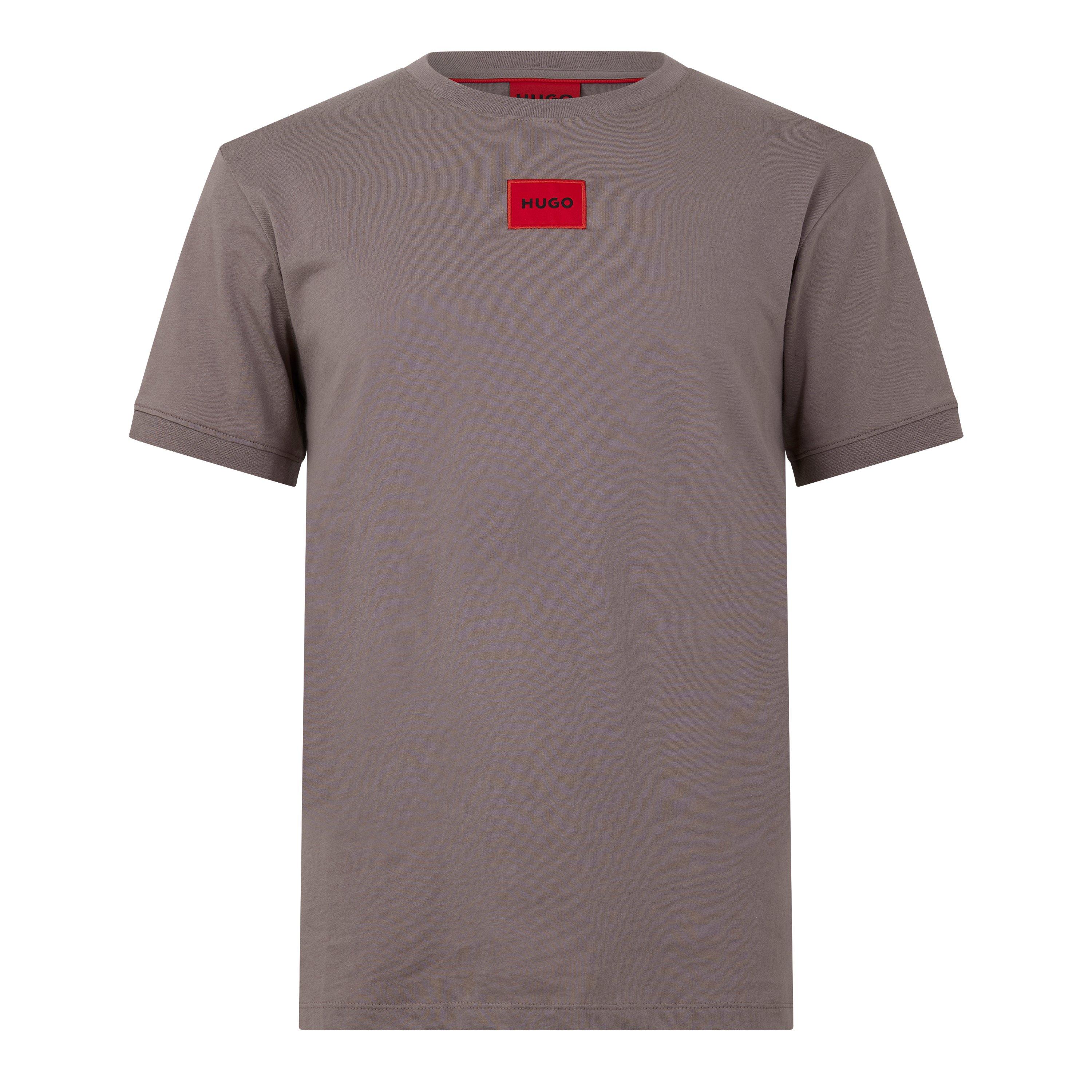 Mens HUGO Diragolino Contemporary T-Shirt with Logo Detail