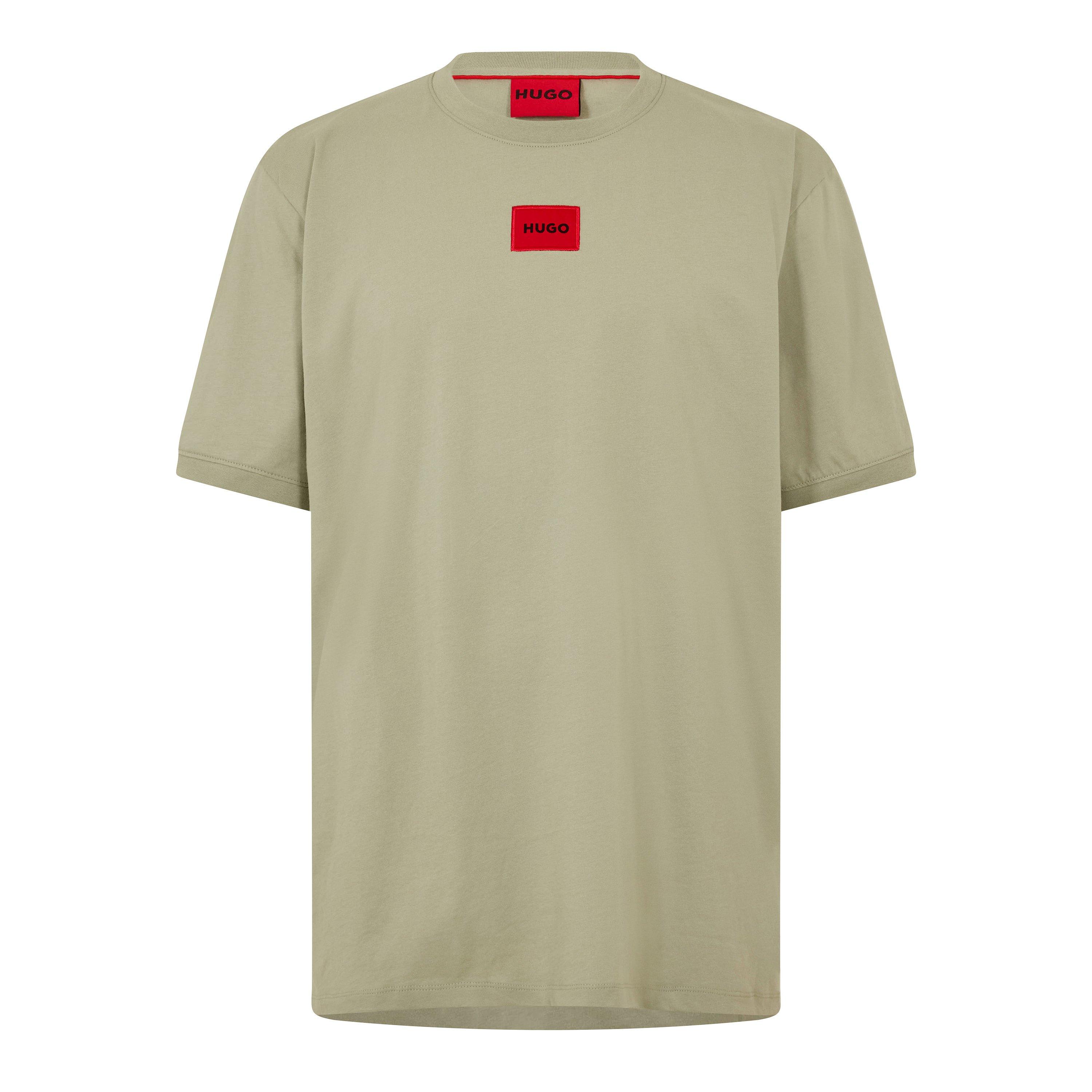 Hugo Mens HUGO Diragolino Contemporary T-Shirt with Logo Detail - Light Green 337 - L
