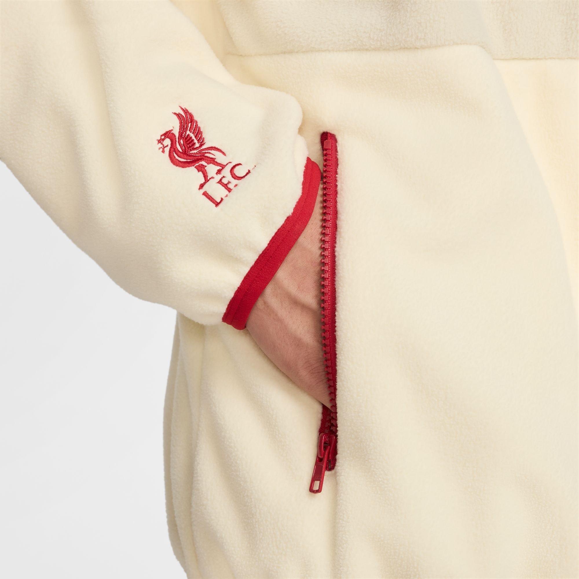 Cream/Red - Nike - LFC Mens Football Fleece Jacket - 6