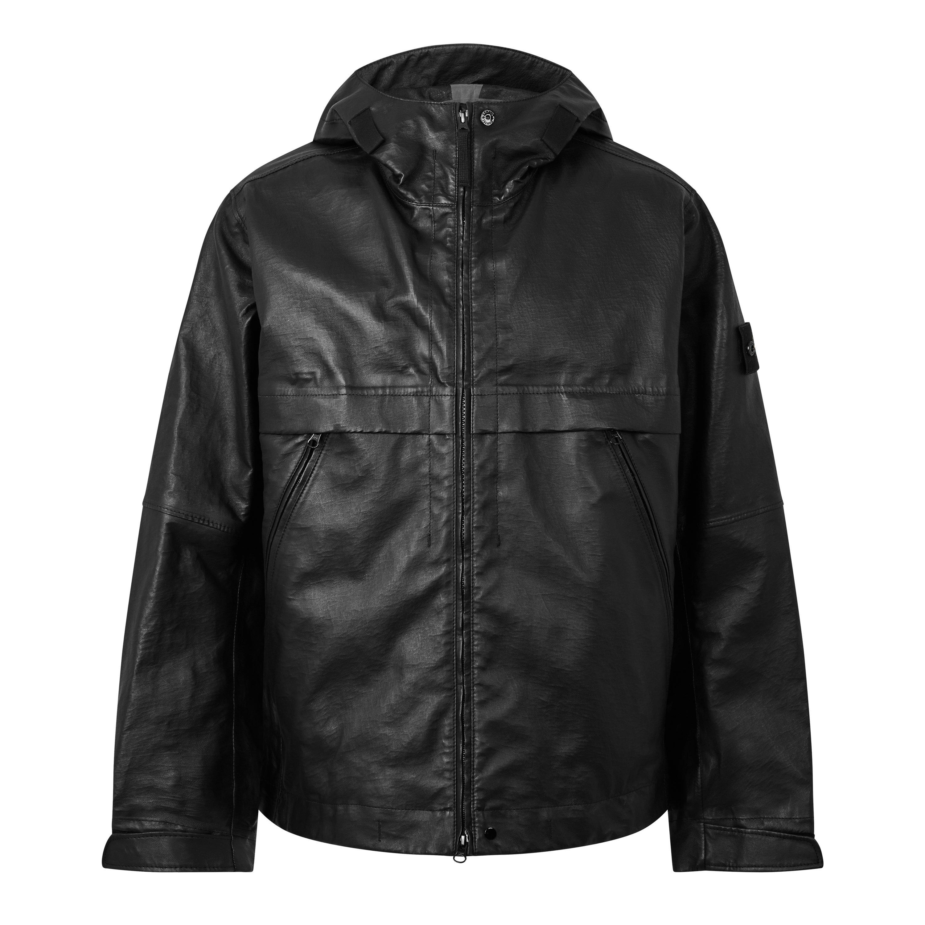 Black V0029 - Stone Island - Stone Leather Jkt Sn64 - 1
