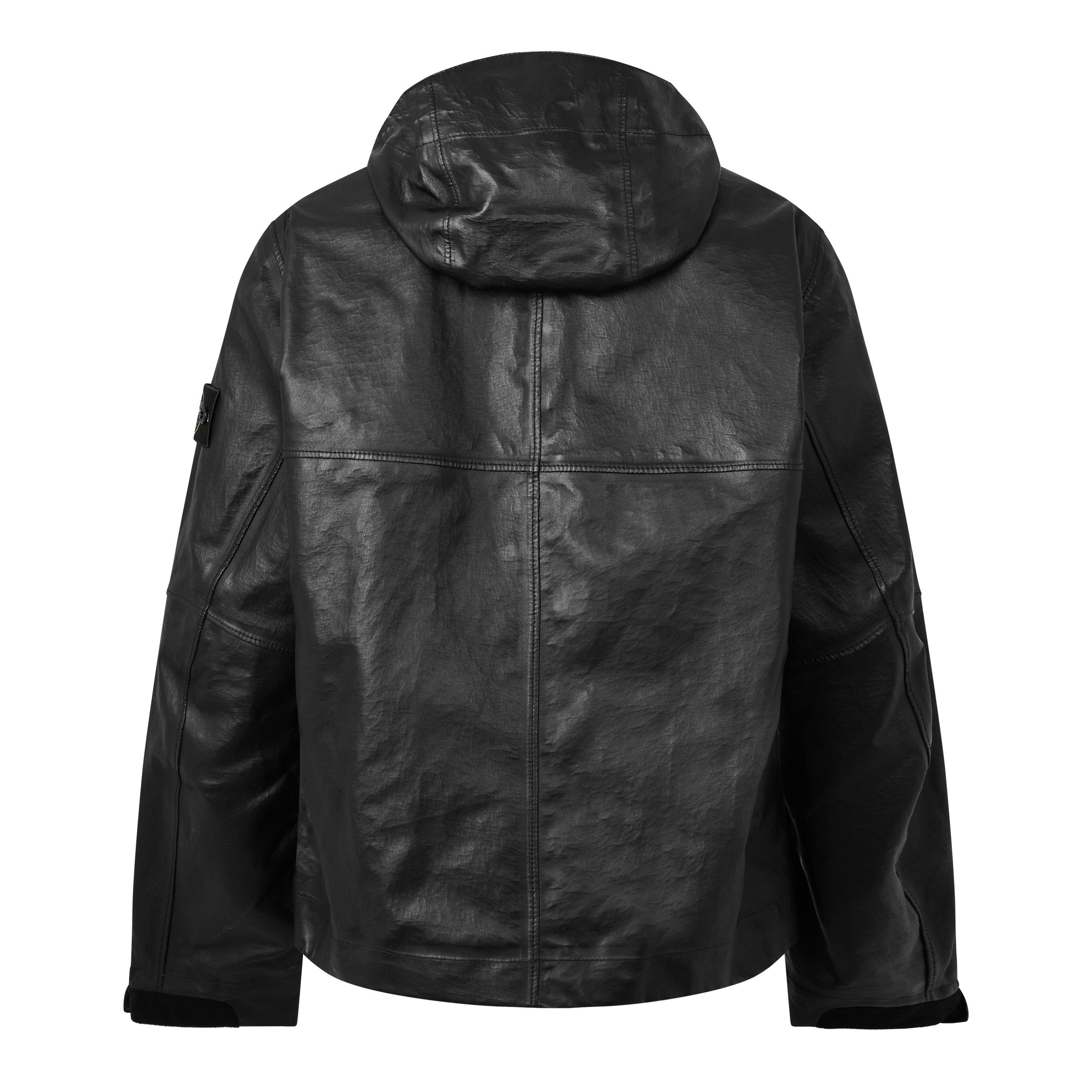 Black V0029 - Stone Island - Stone Leather Jkt Sn64 - 2