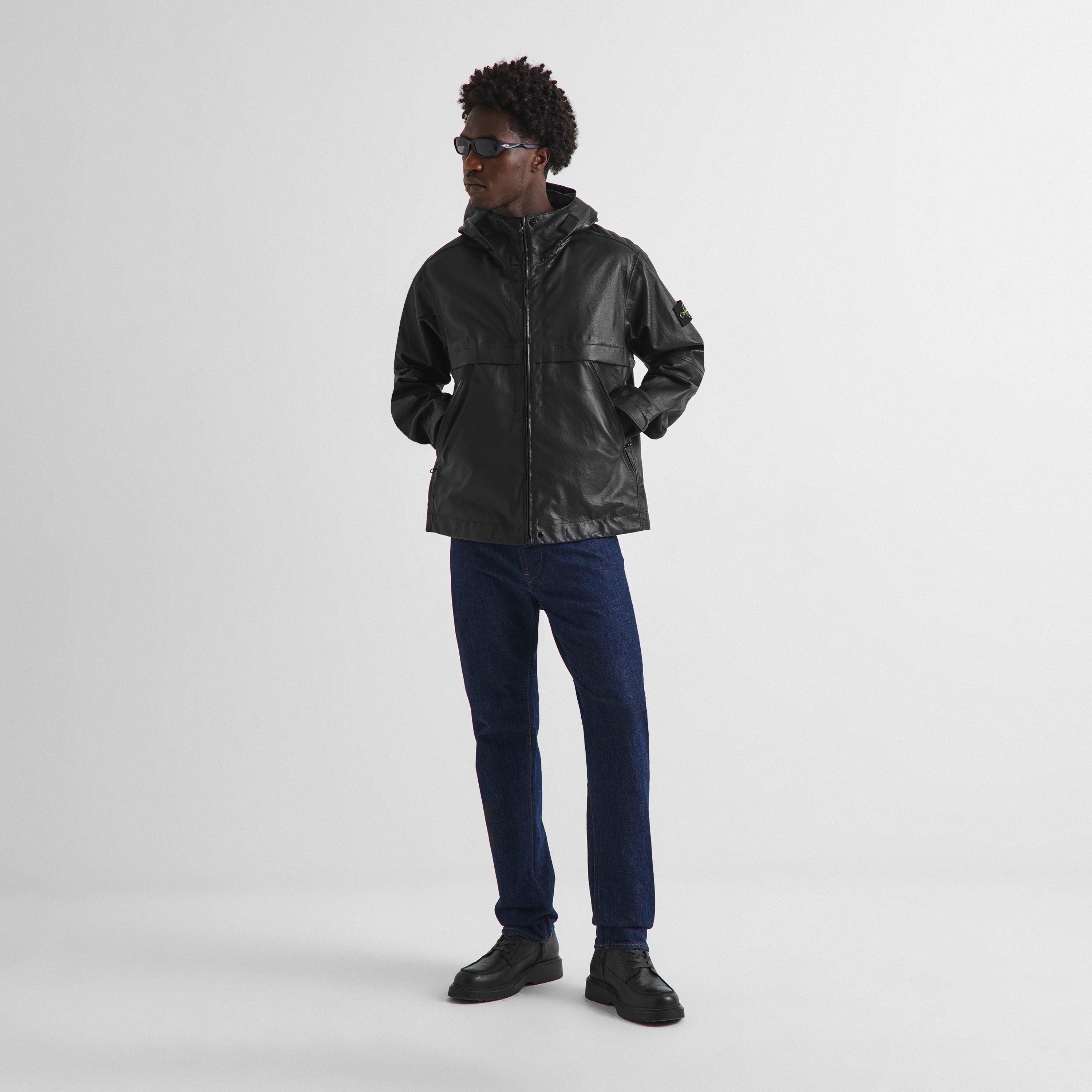 Black V0029 - Stone Island - Stone Leather Jkt Sn64 - 6