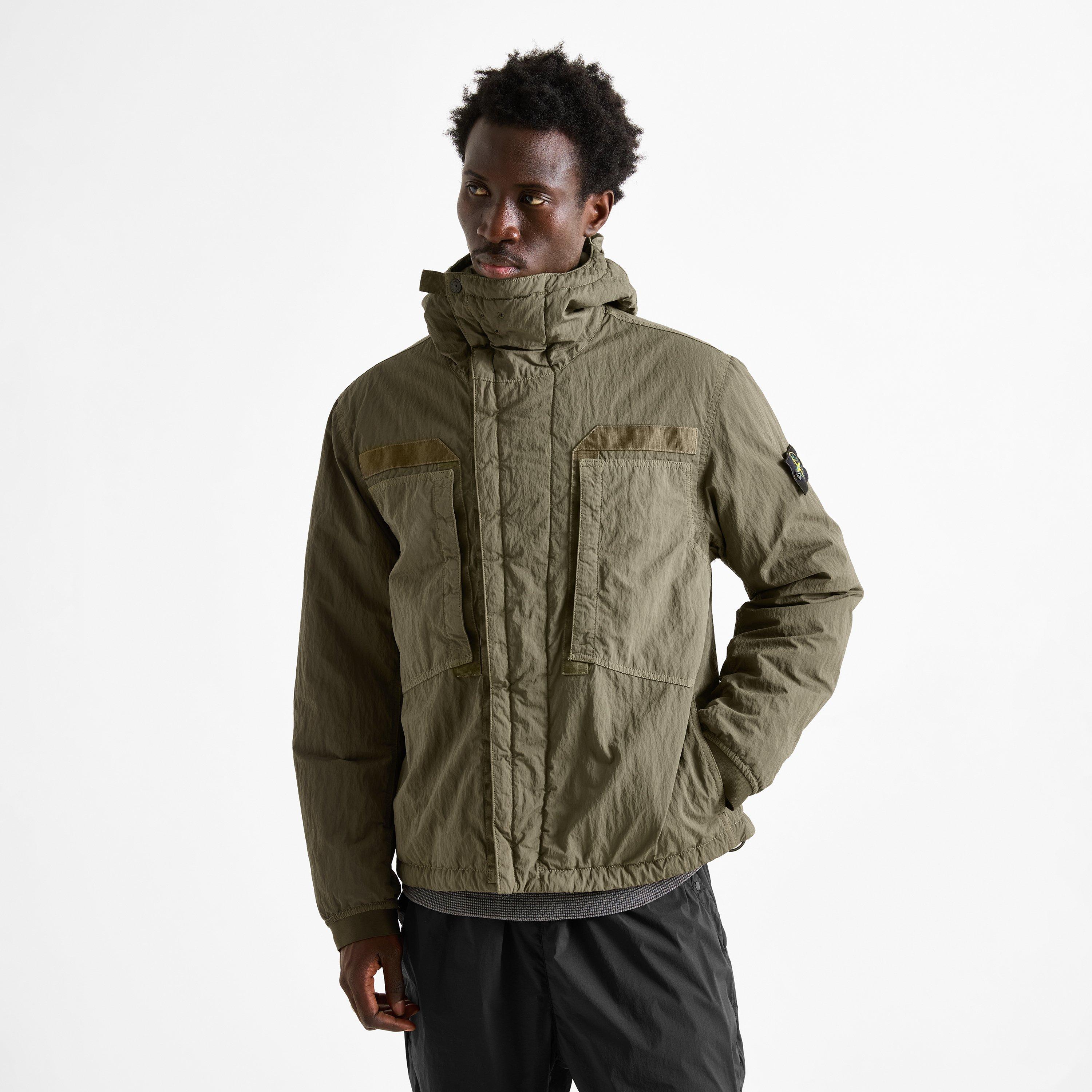Mil Green V005G - Stone Island - Men's Warp Rib Parka - 3