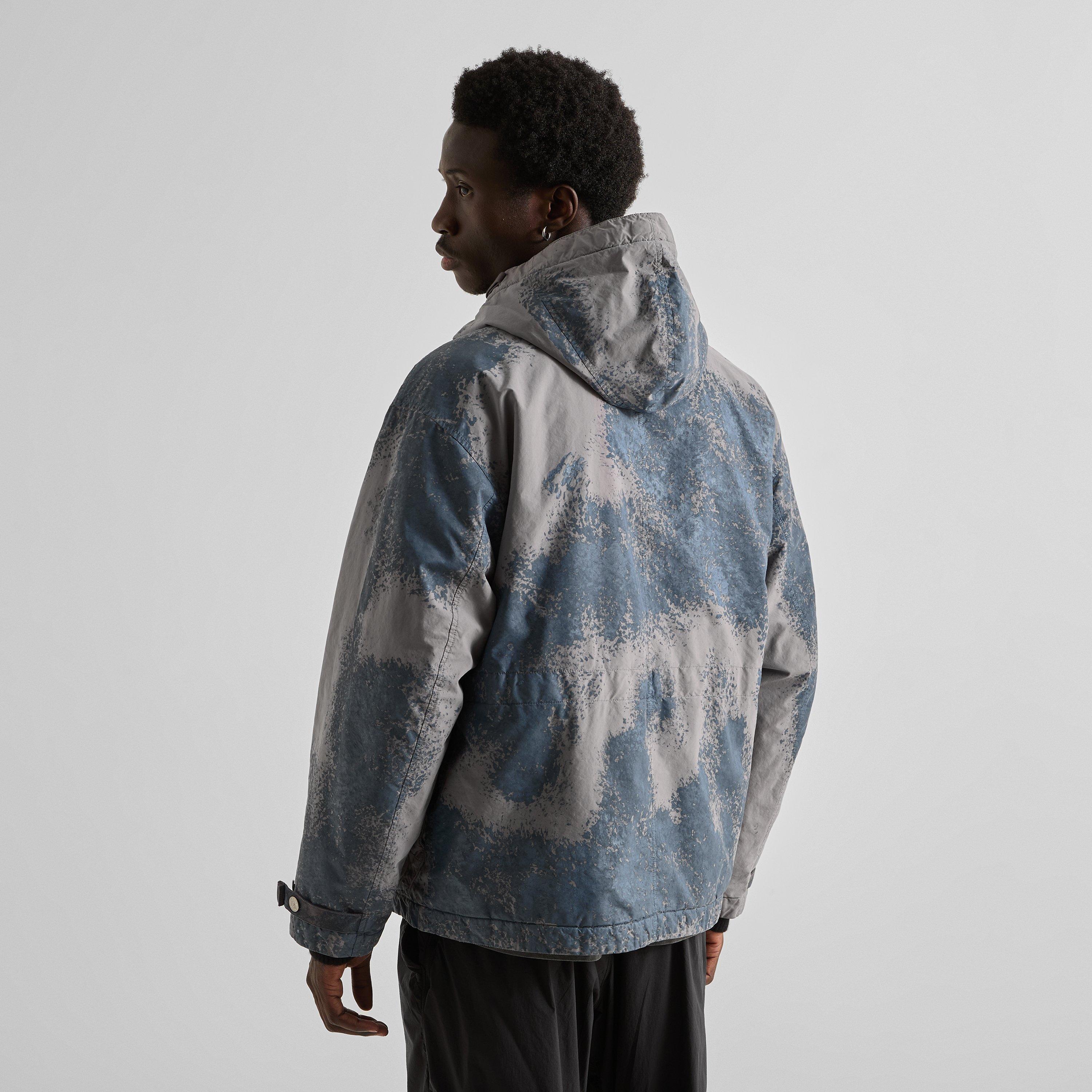 Grey V0060 - Stone Island - Men's Hand-Painted Parka - 4