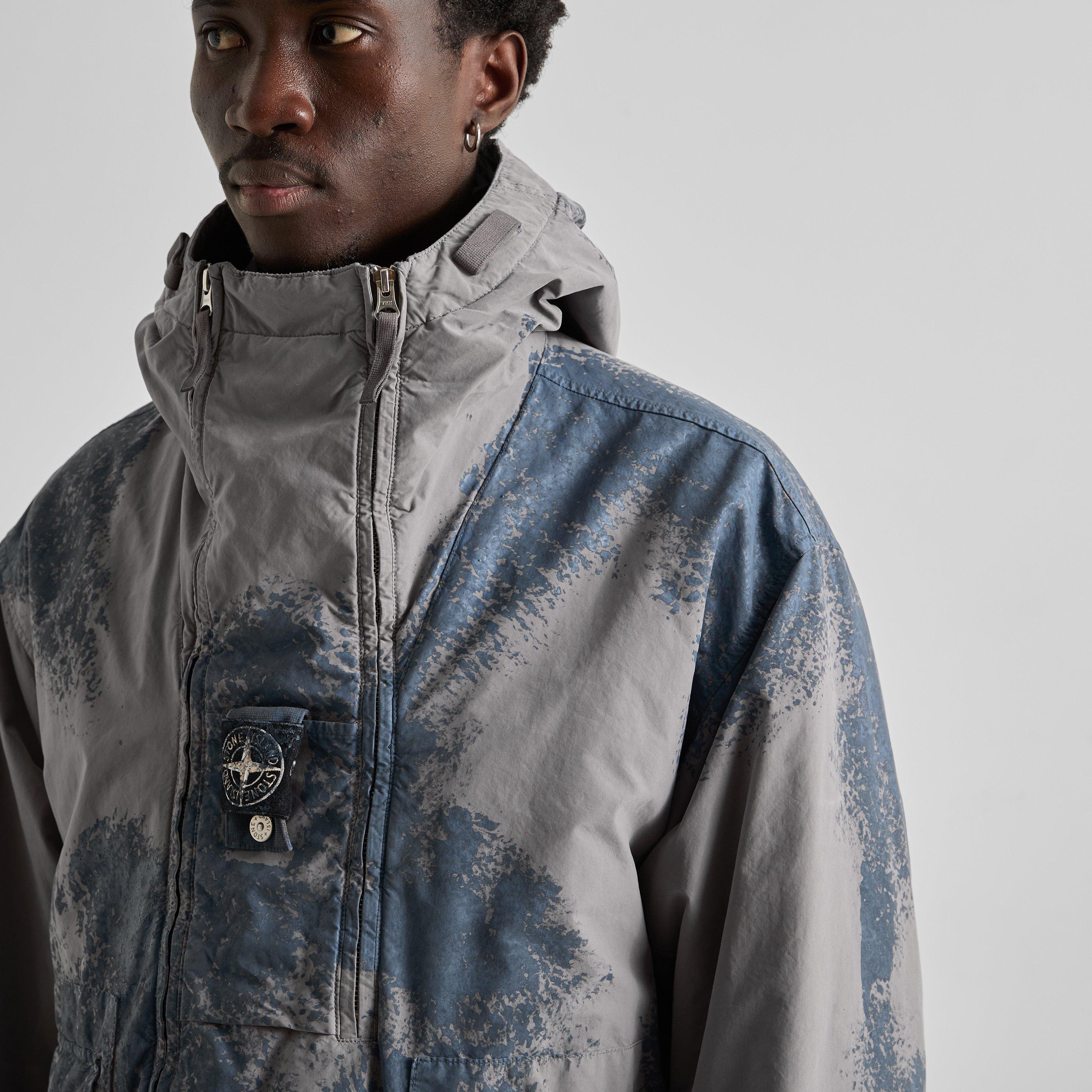 Grey V0060 - Stone Island - Men's Hand-Painted Parka - 5