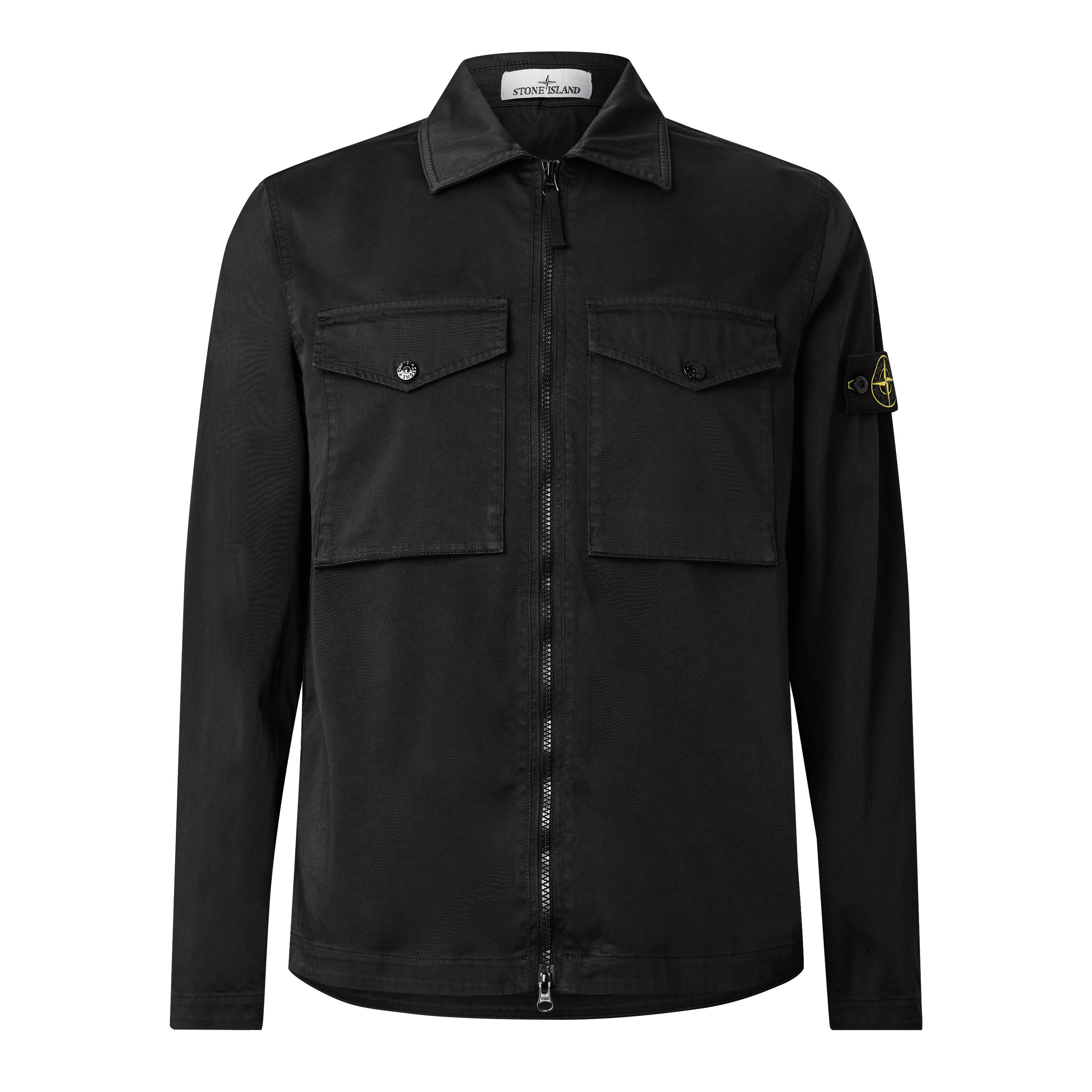 Black V0029 - Stone Island - Stone GD Overshirt Sn64 - 1