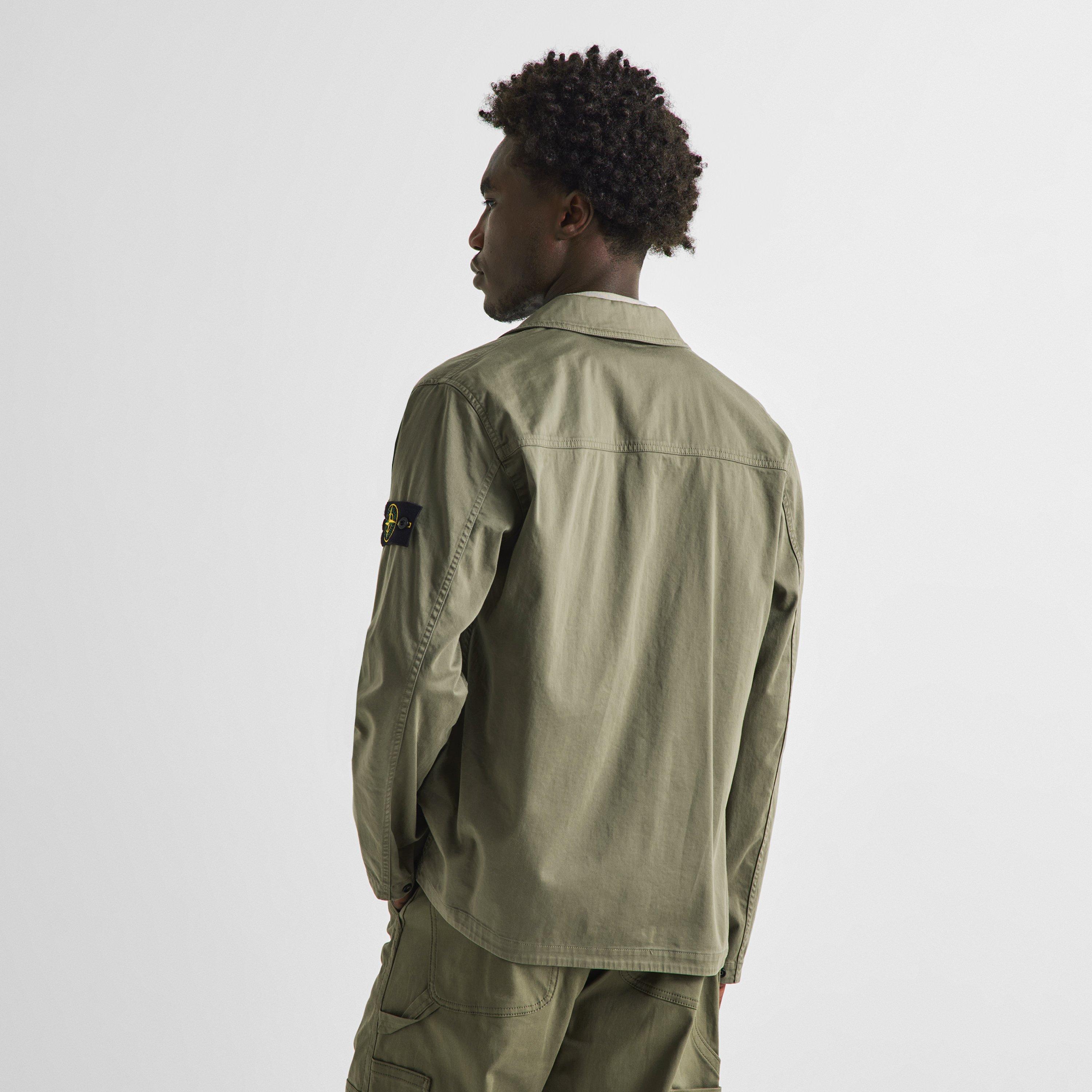 Mil Green V005G - Stone Island - Stone GD Overshirt Sn64 - 4
