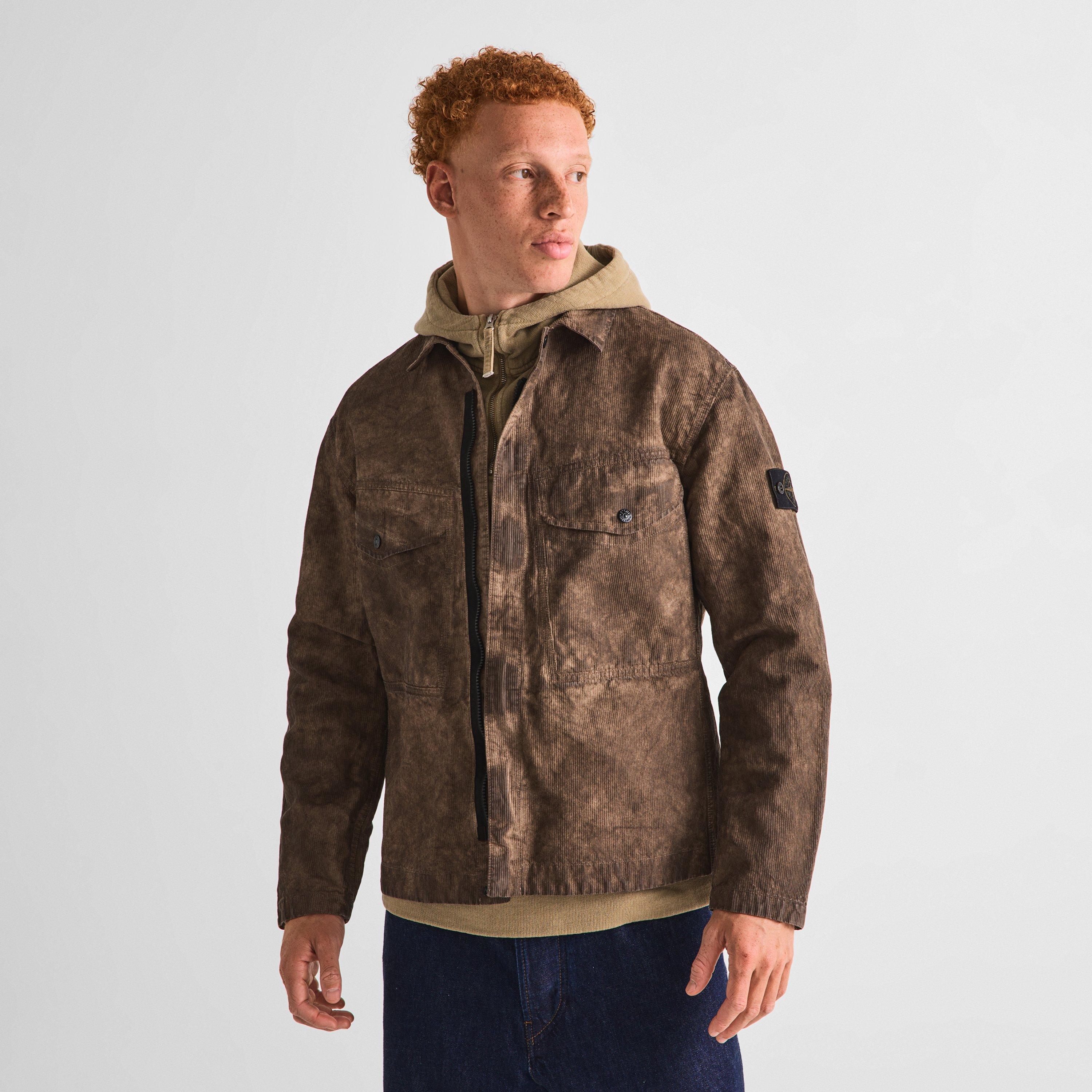 Lead Grey V0062 - Stone Island - Men's Corduroy Overshirt - 3