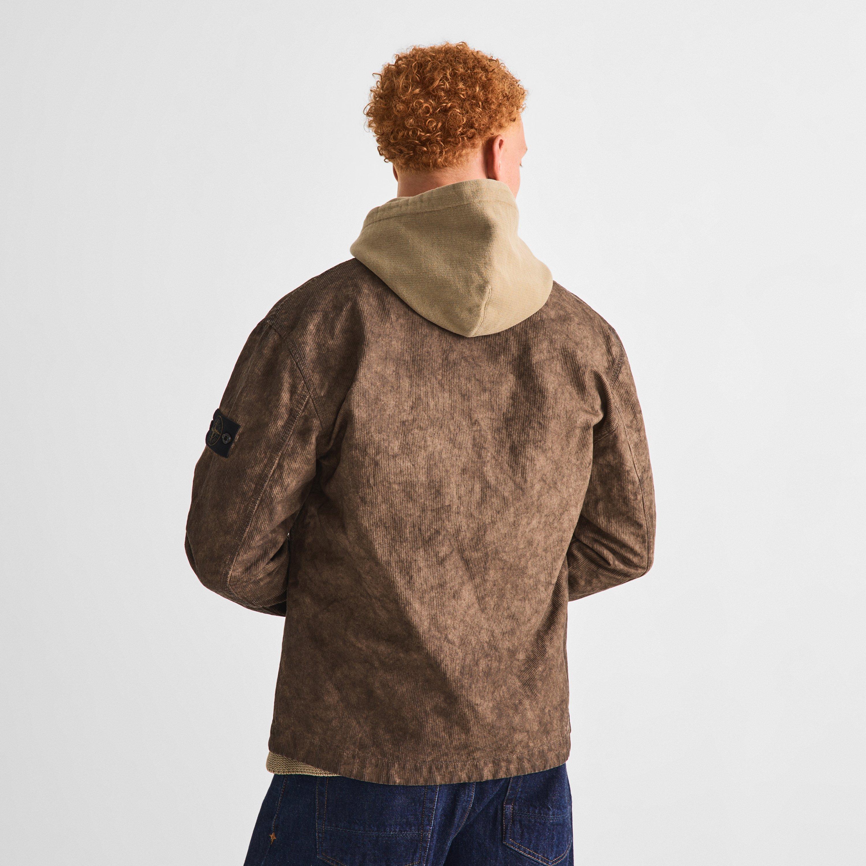Lead Grey V0062 - Stone Island - Men's Corduroy Overshirt - 4