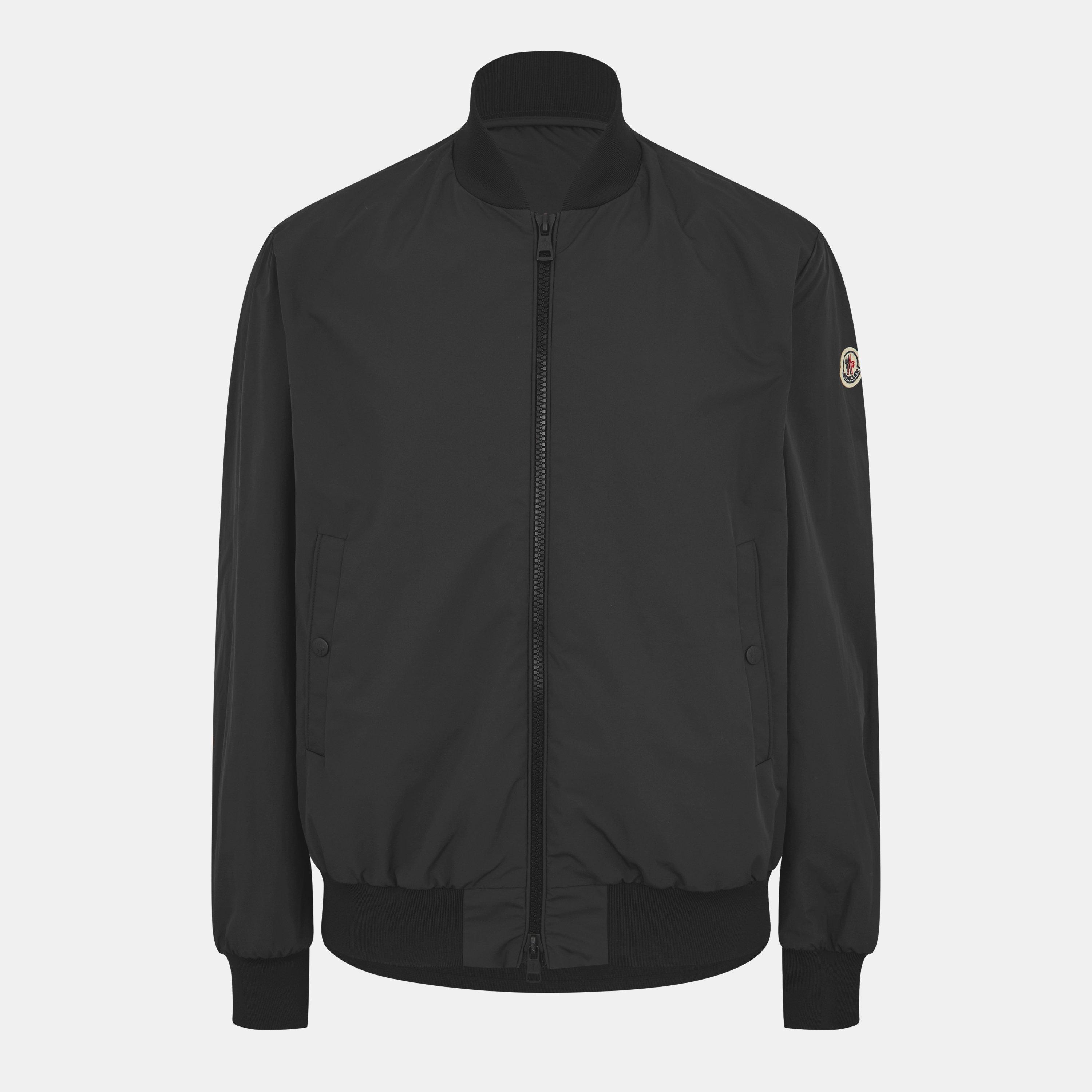 Black 999 - Moncler - Men's Grammont Long Sleeve Full Zip 2 Pockets Bomber Jacket - 1