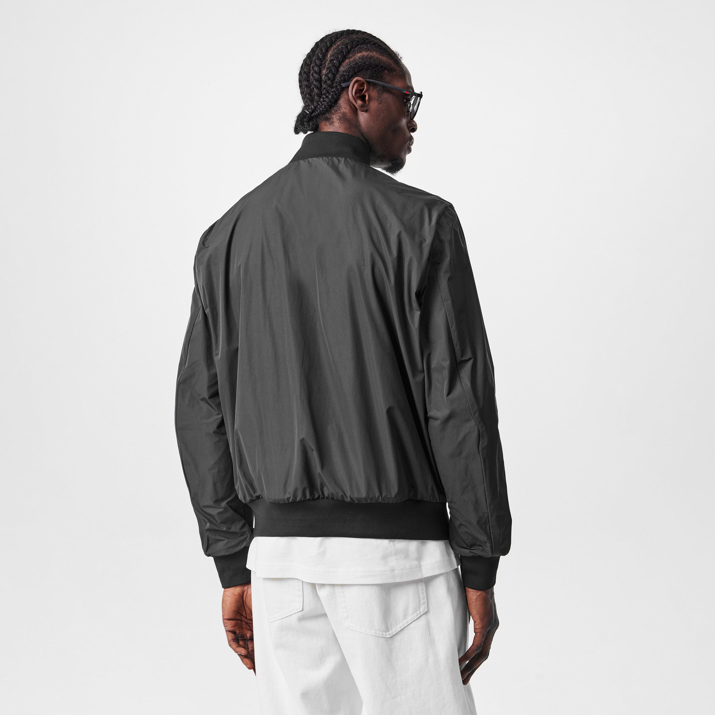 Black 999 - Moncler - Men's Grammont Long Sleeve Full Zip 2 Pockets Bomber Jacket - 4