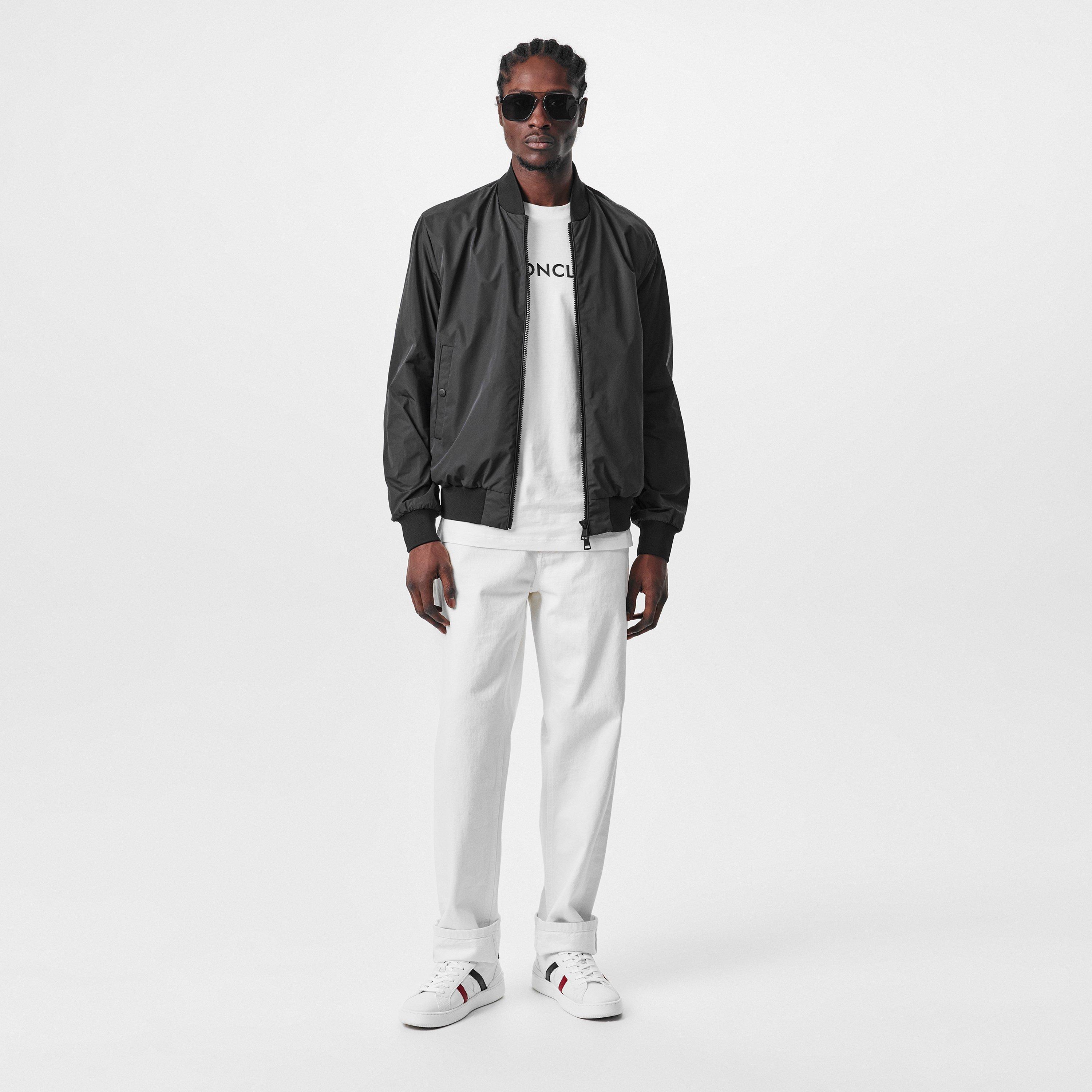 Black 999 - Moncler - Men's Grammont Long Sleeve Full Zip 2 Pockets Bomber Jacket - 6