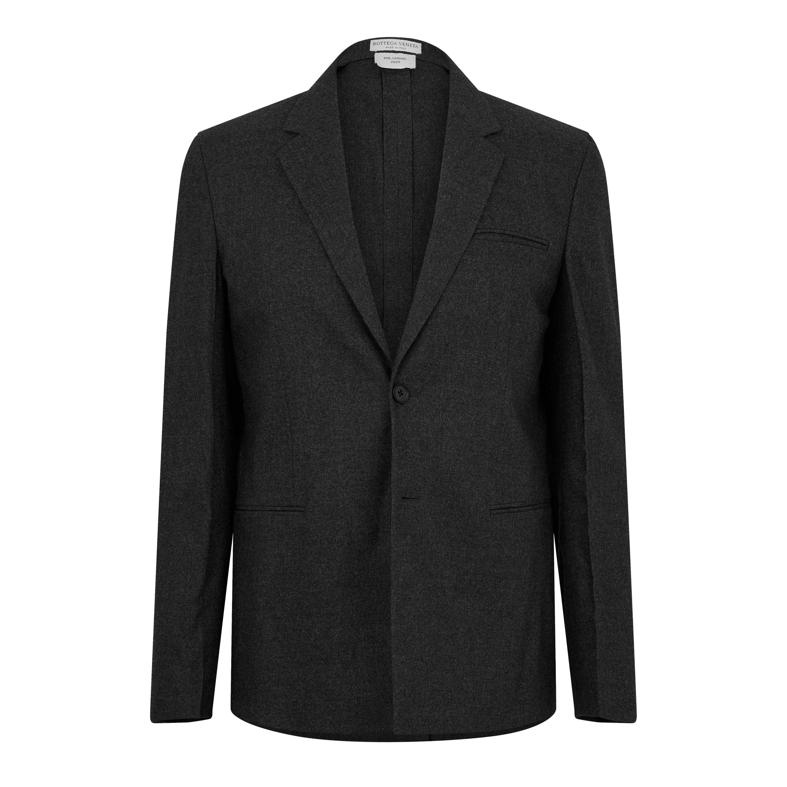 Grey Melange - Bottega Veneta - Mens Classic Single Breasted Blazer - 1