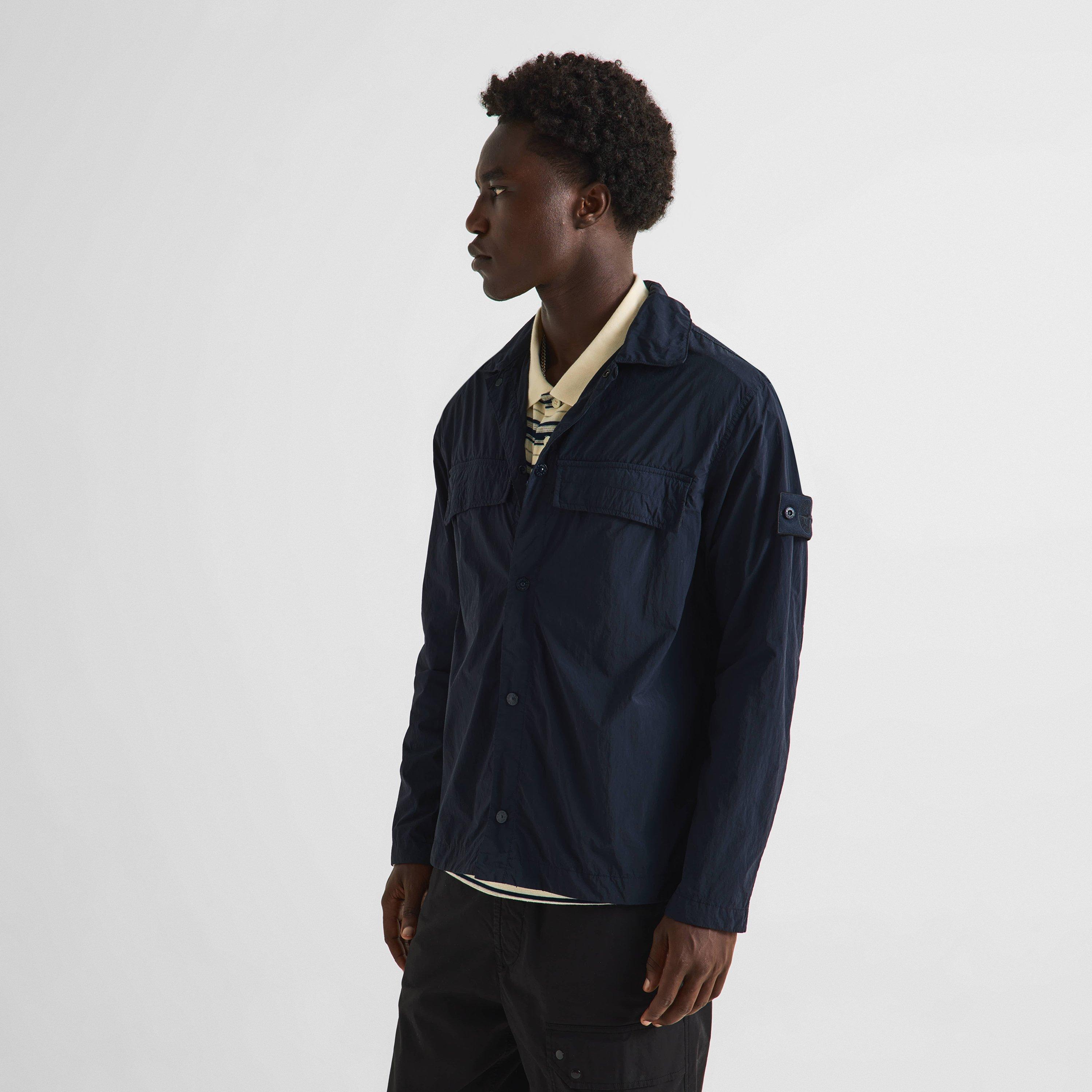 Navy V0020 - Stone Island - SI GHOST OVERSHIRT - 3
