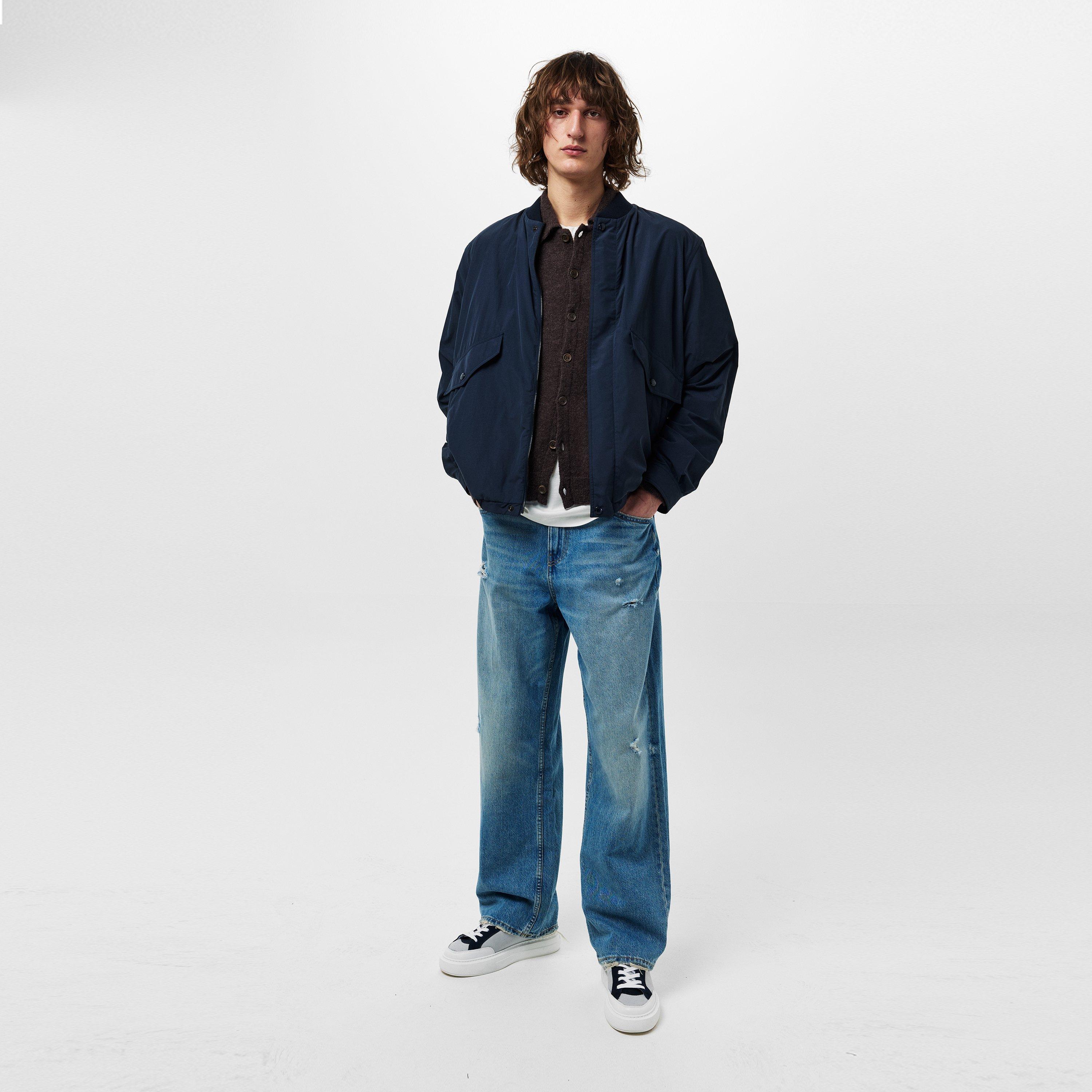 Navy 778 - Moncler X Mercedes-Benz - Men's  x Mercedes-Benz by Nigo Hip Length Short Sleeve Zip Bomber Jacket - 6