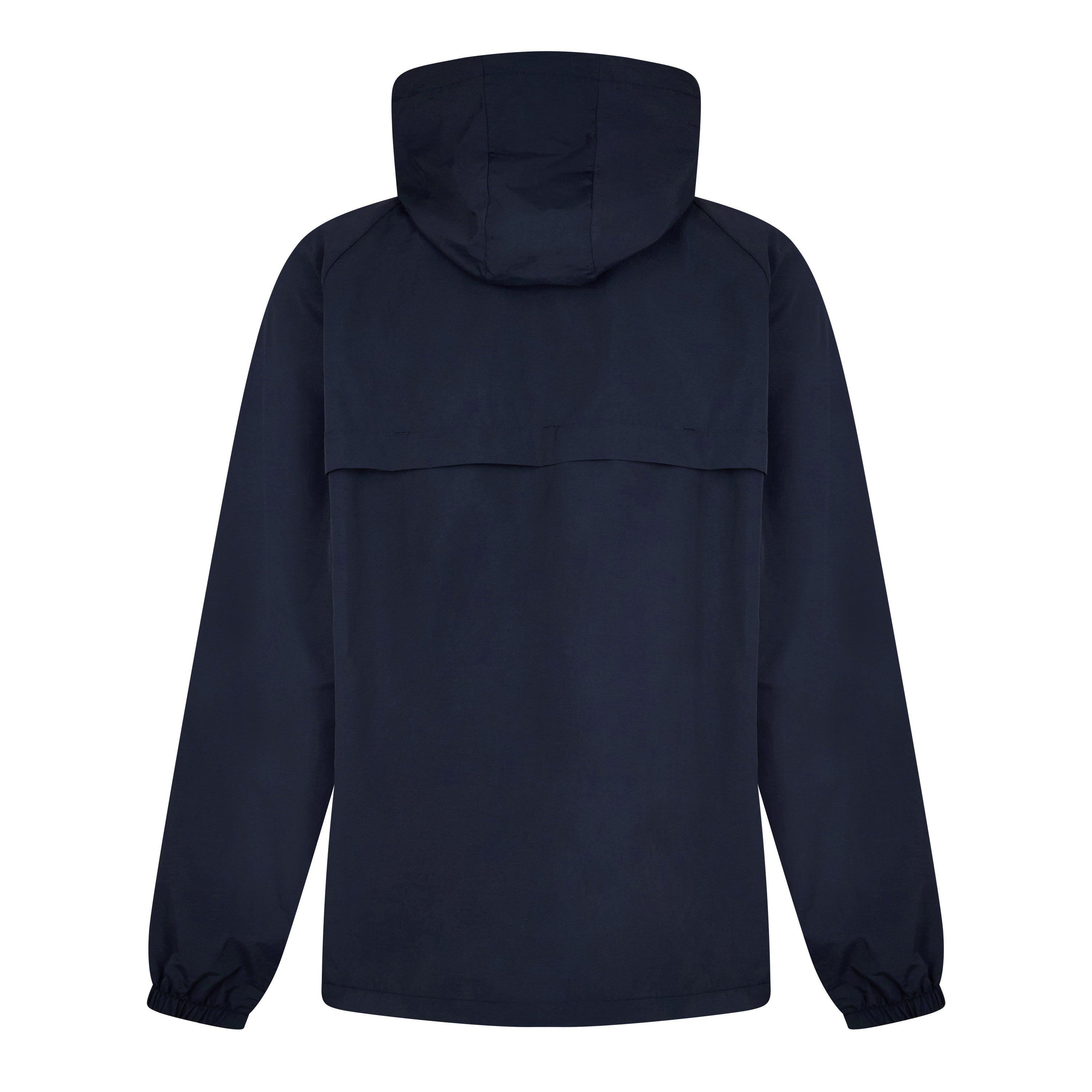 Navy 608 - Fred Perry - Men's  Water-Resistant Shell Rain Anorak - 8