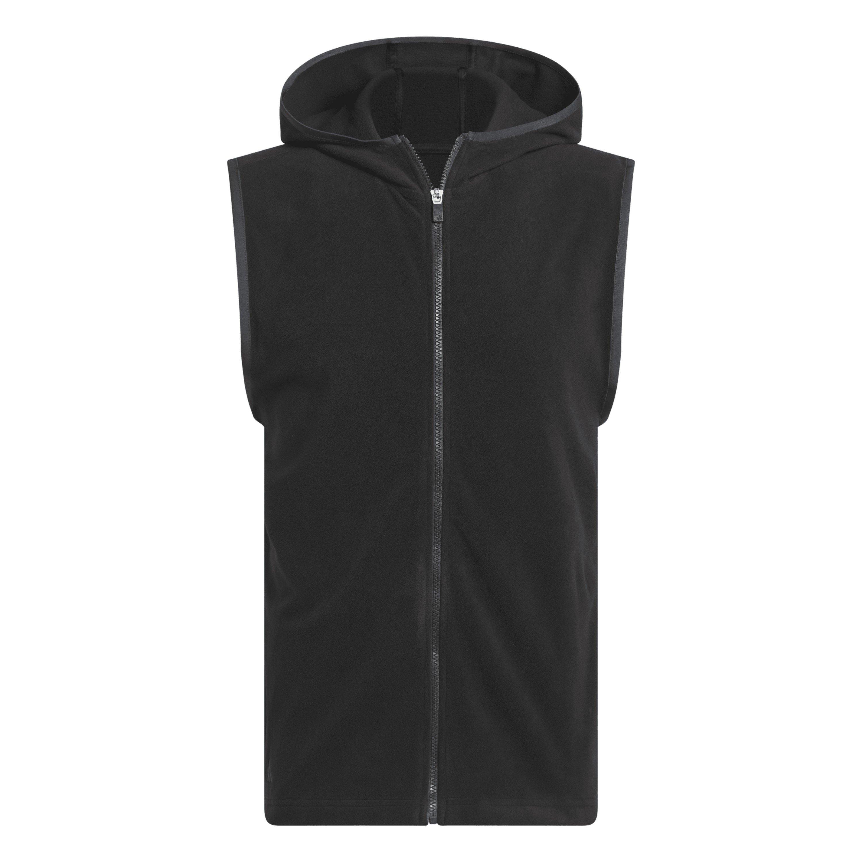 adidas Men's Ult Hooded Performance Golf Vest - Black