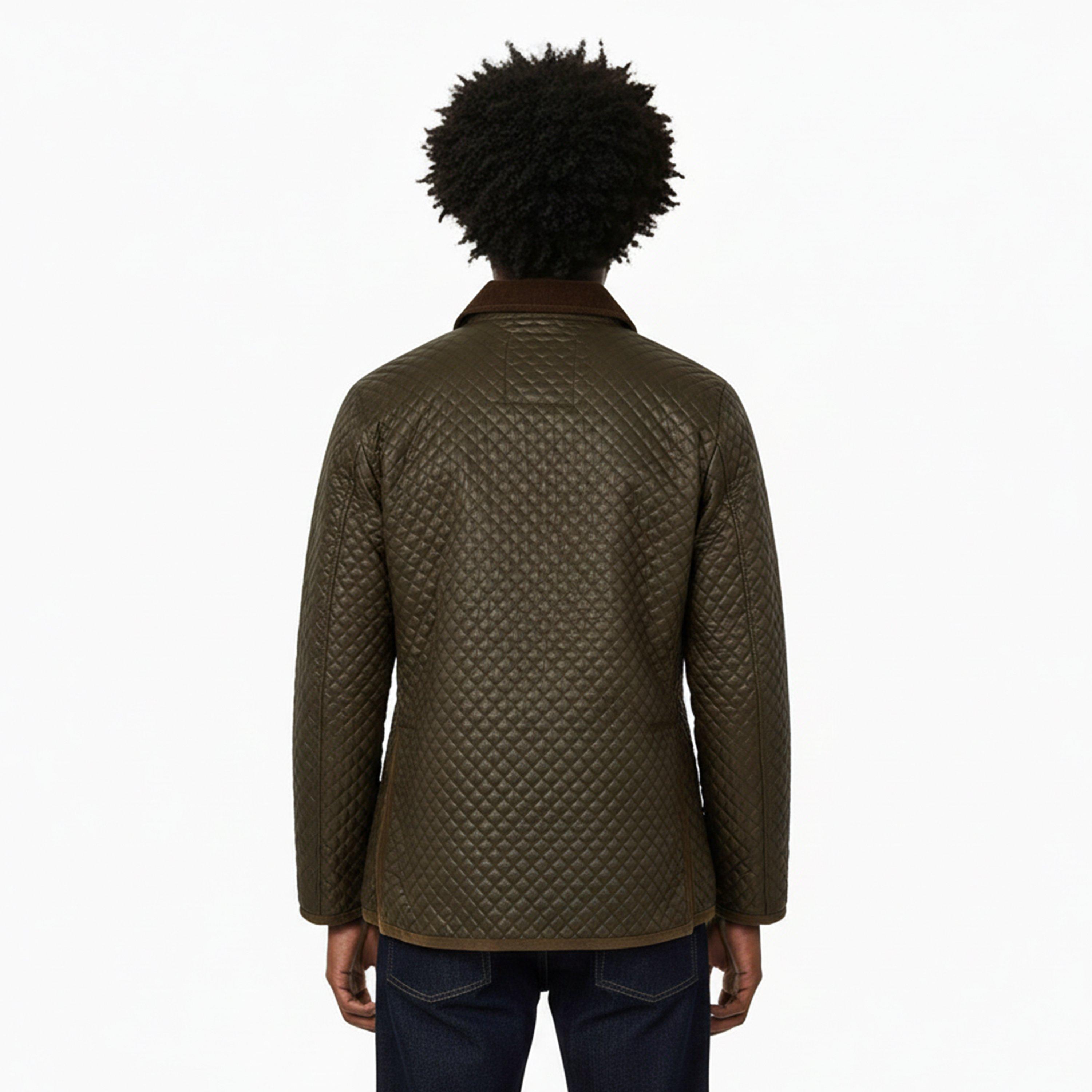 Khaki - Criminal Damage - Men's Player Quilted Jacket - 4
