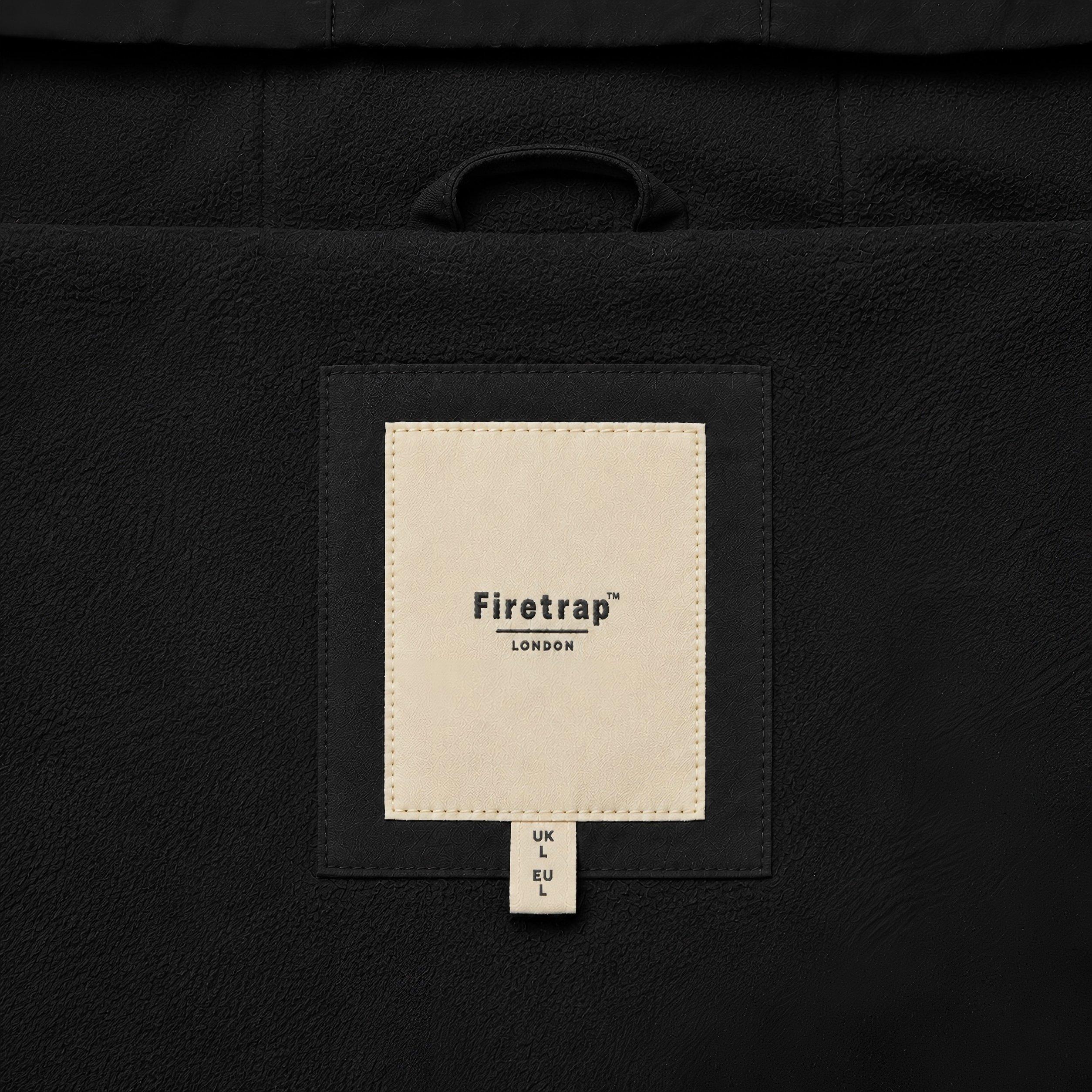 Black - Firetrap - Firetrap Mens Windbreaker jacket - 4
