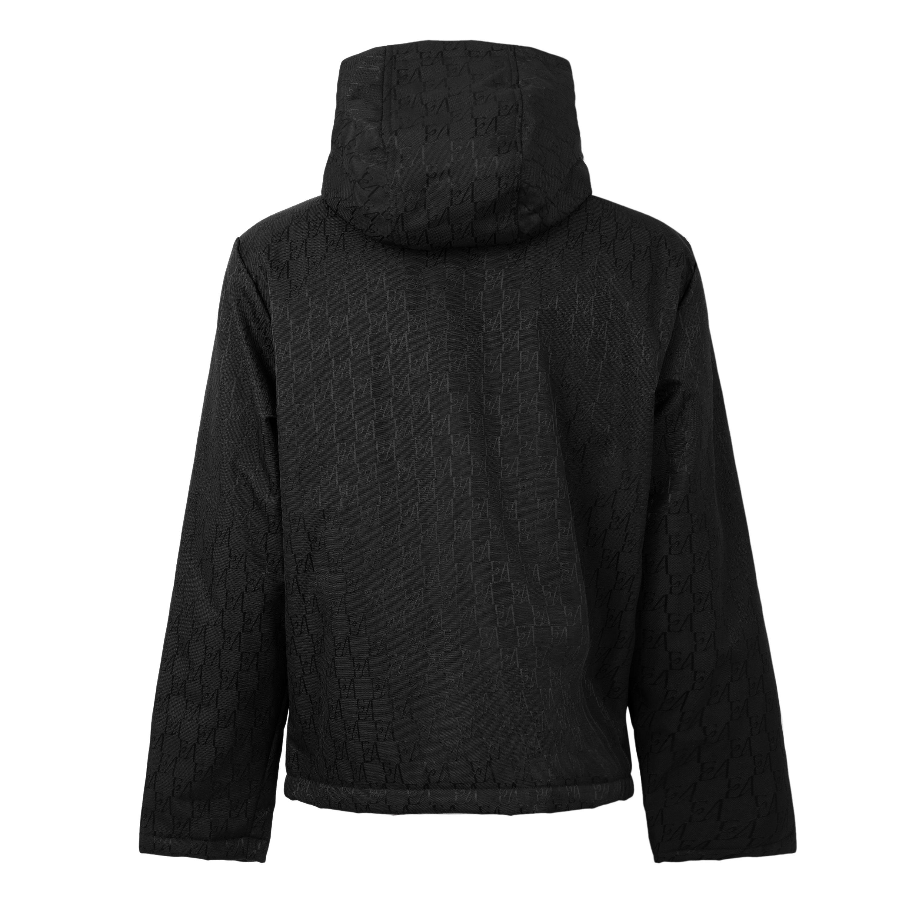Black - Emporio Armani - Men's Blouson Full-Zip Hooded Windbreaker - 2