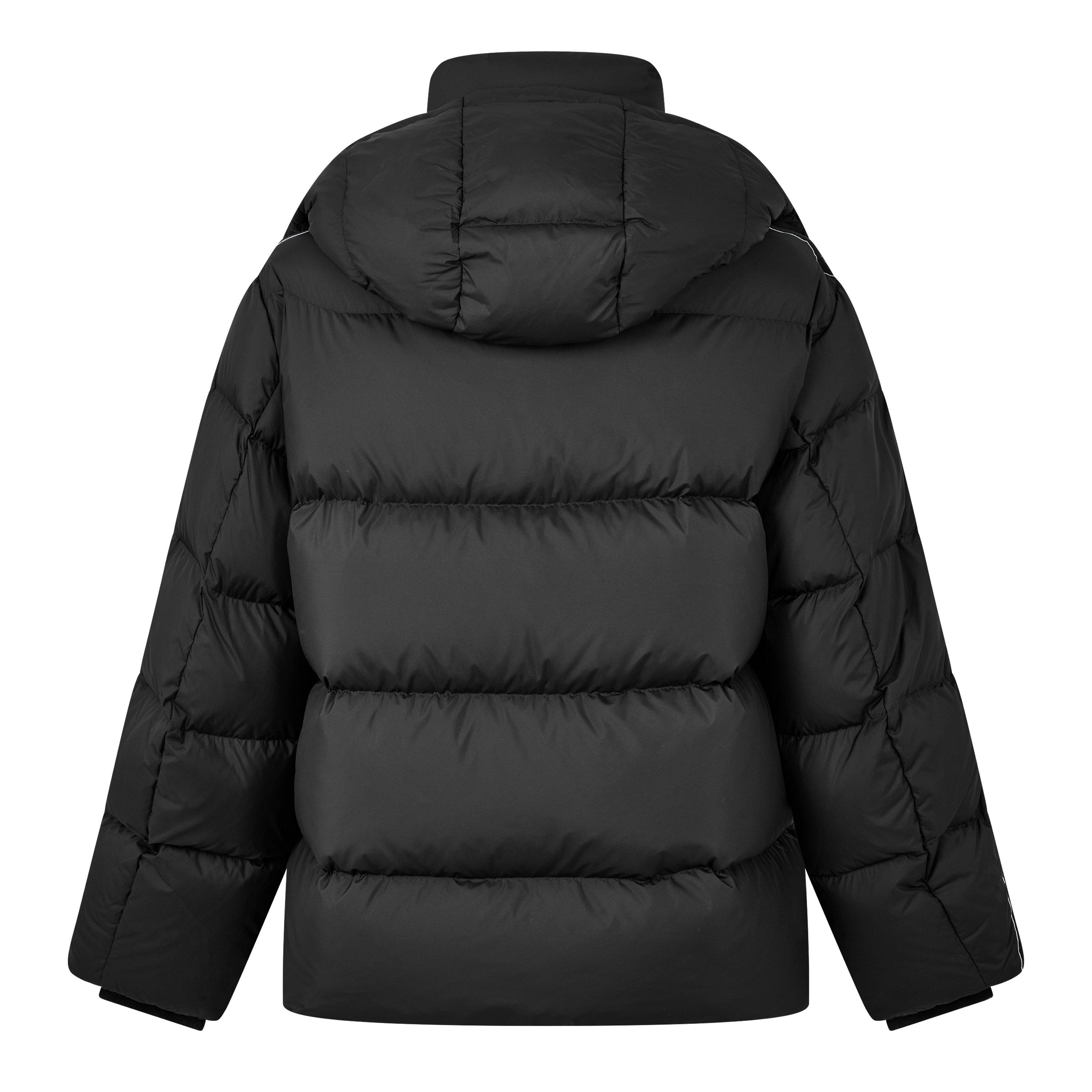 Black Beauty - Emporio Armani - Men's Duck Down Full-Zip Hooded Short Puffer Jacket - 2