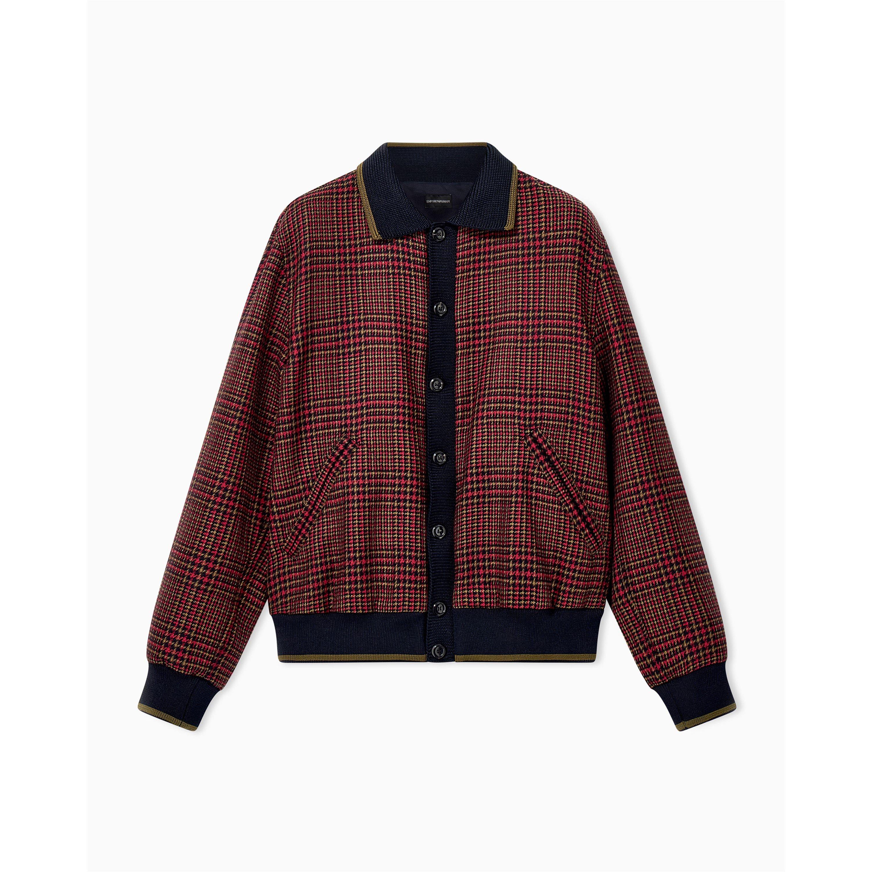 Red/Navy Cheq - Emporio Armani - Emporio Armani Bomber Jacket - 4