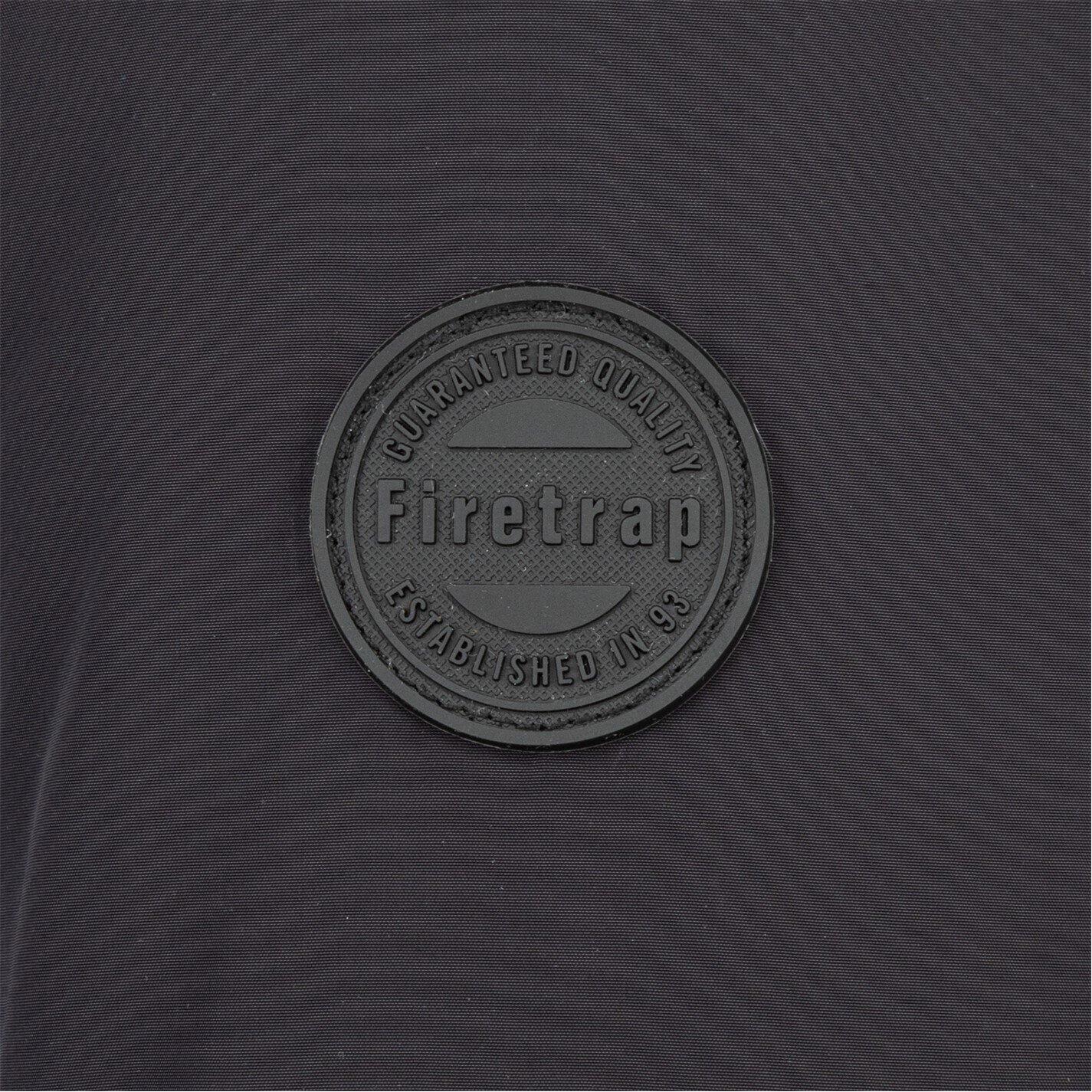 Black - Firetrap - Padded Long Sleeve Bomber Jacket - 5