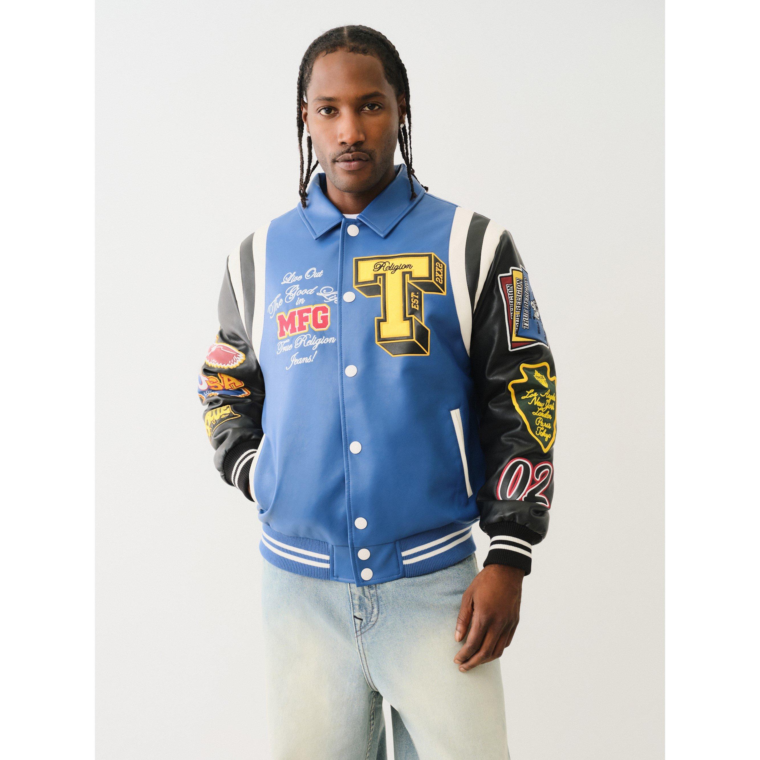 Blue / Black - True Religion - True Pu Jacket Sn99 - 1