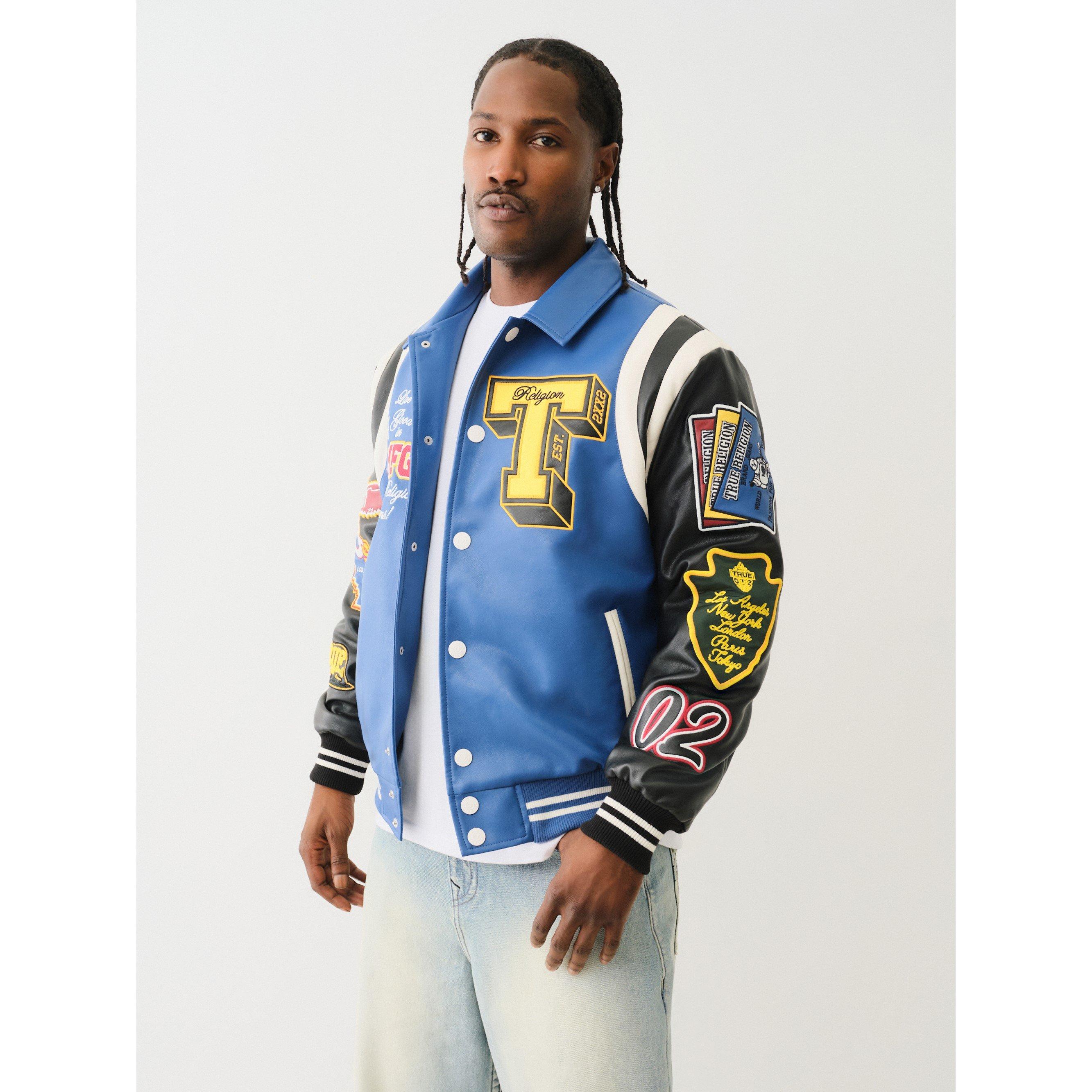 Blue / Black - True Religion - True Pu Jacket Sn99 - 2