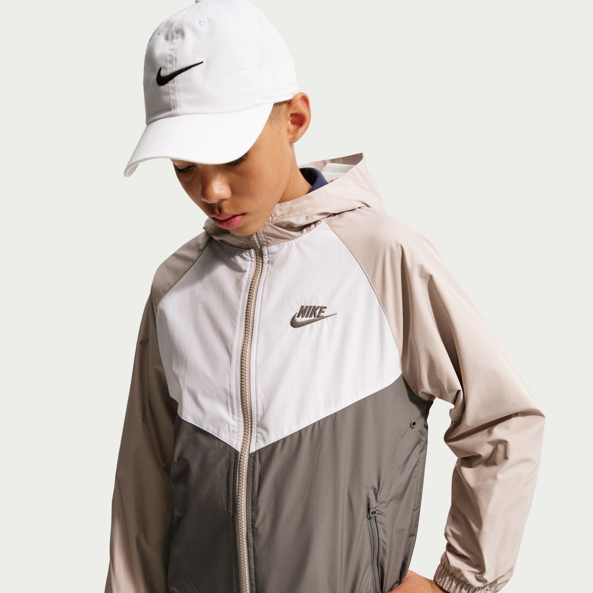 Nike Boys Kids' Windrunner Windbreaker - Cavestone/White - 11-12 (L)