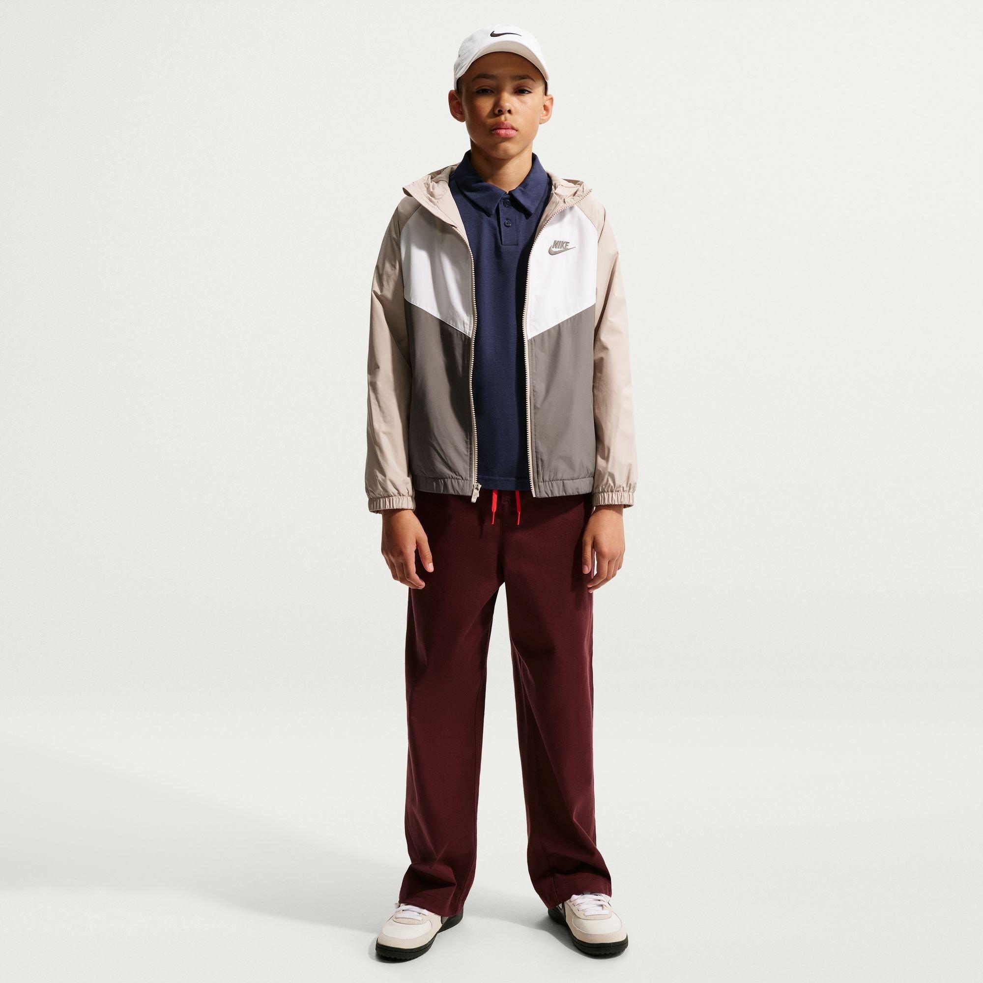 CaveStone/White - Nike - Kids' Windrunner Windbreaker - 5