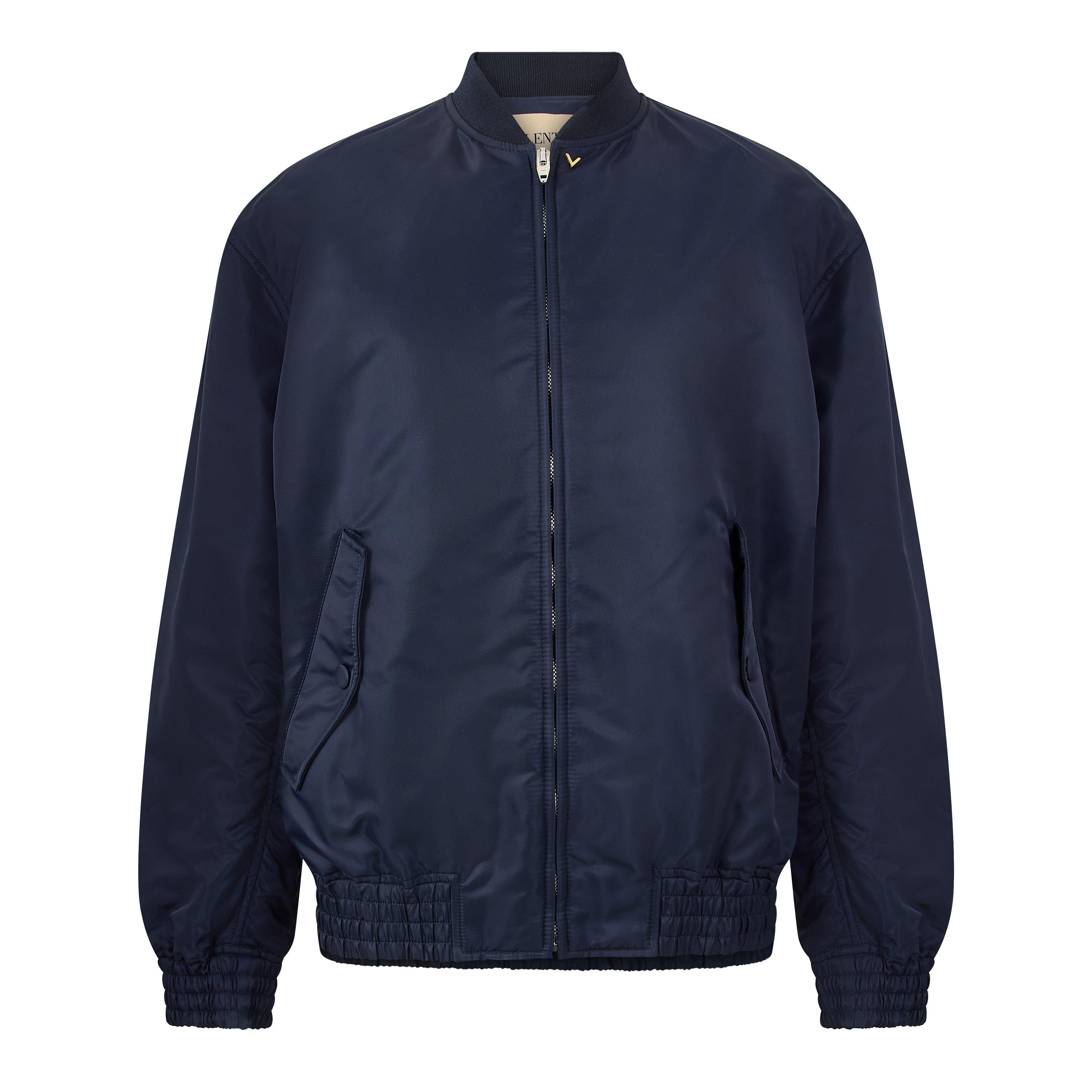Navy Peony - Valentino - Val Nylon Parka Sn64 - 1
