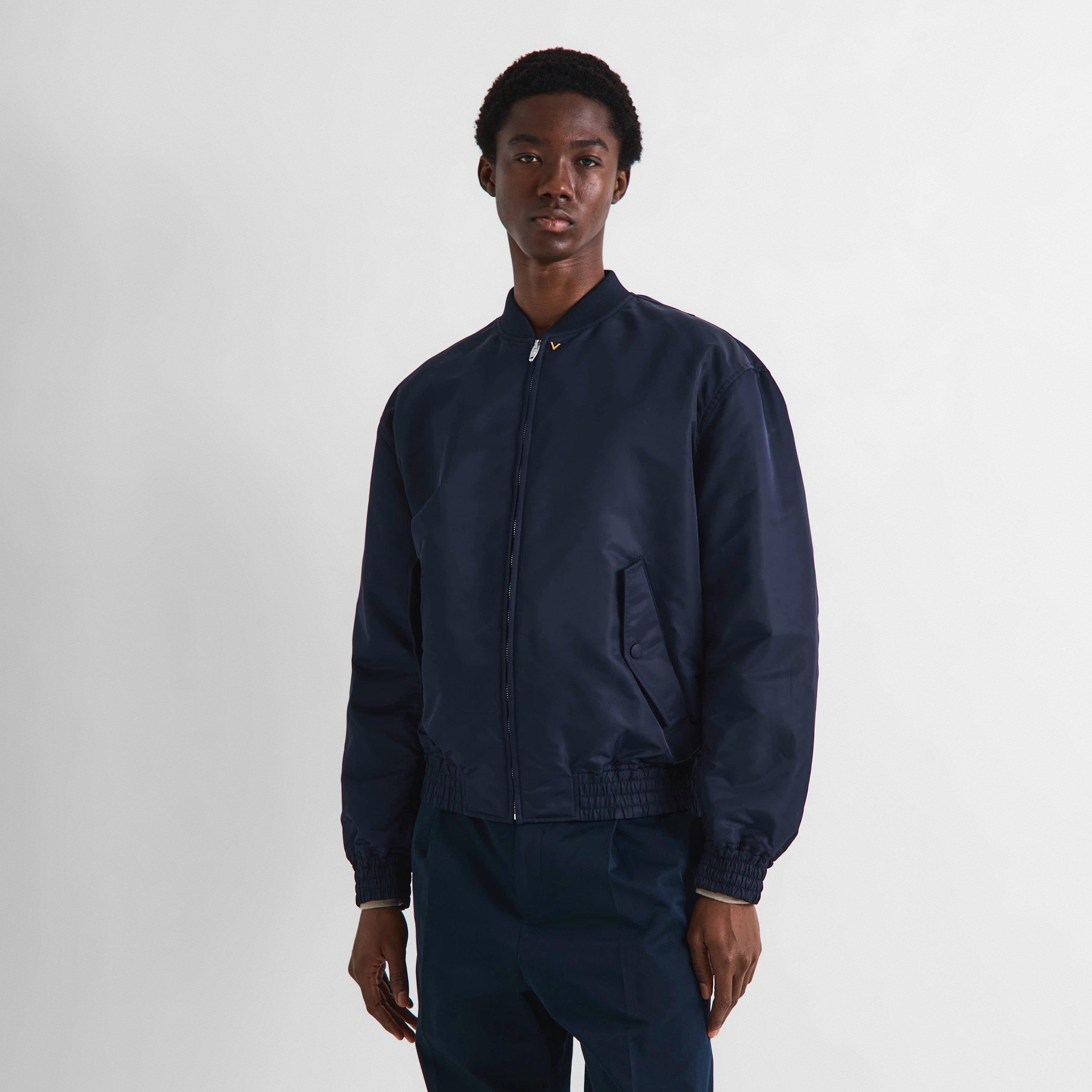 Navy Peony - Valentino - Val Nylon Parka Sn64 - 3