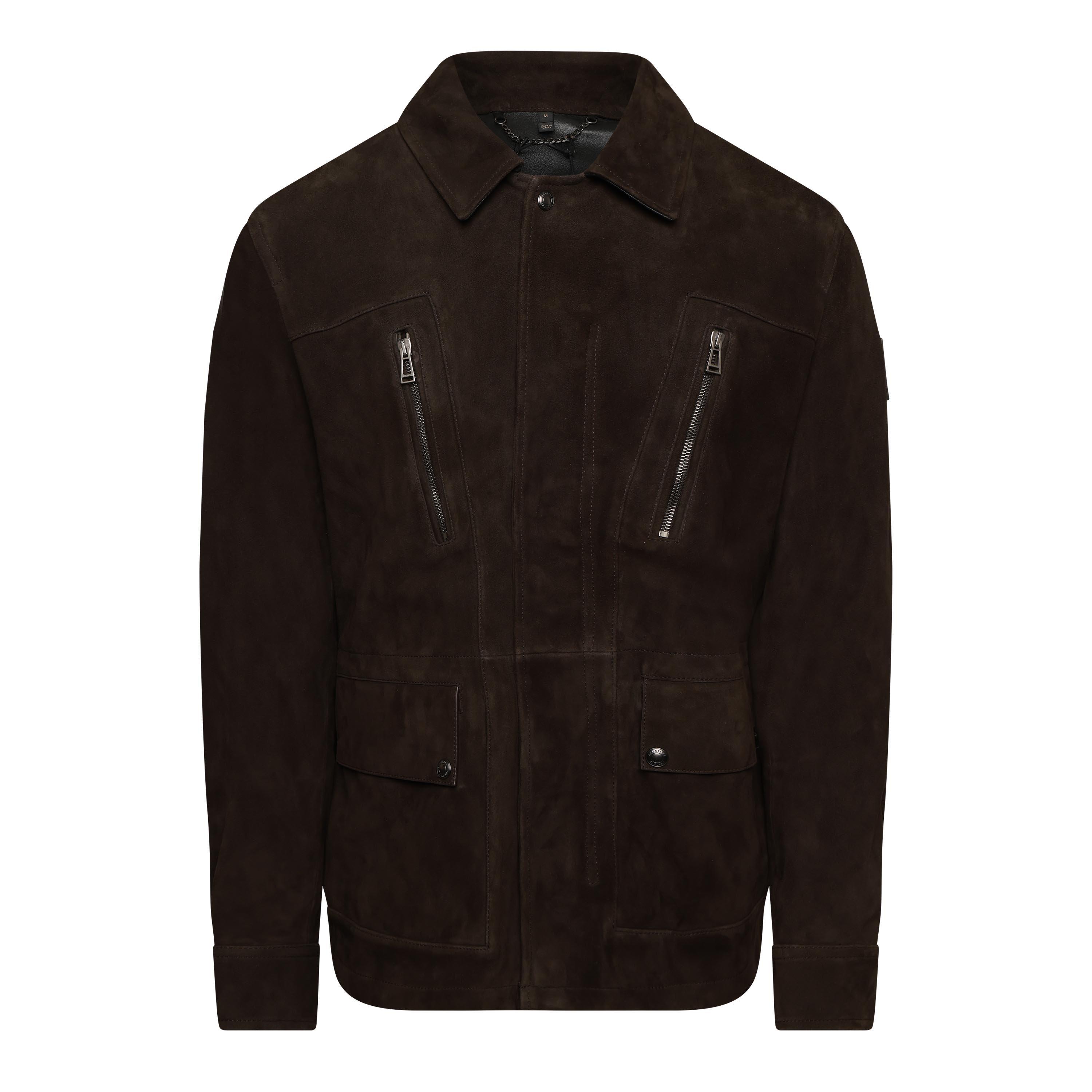 Burnt Oak - Belstaff - Men's Continental Leather Jacket - 1