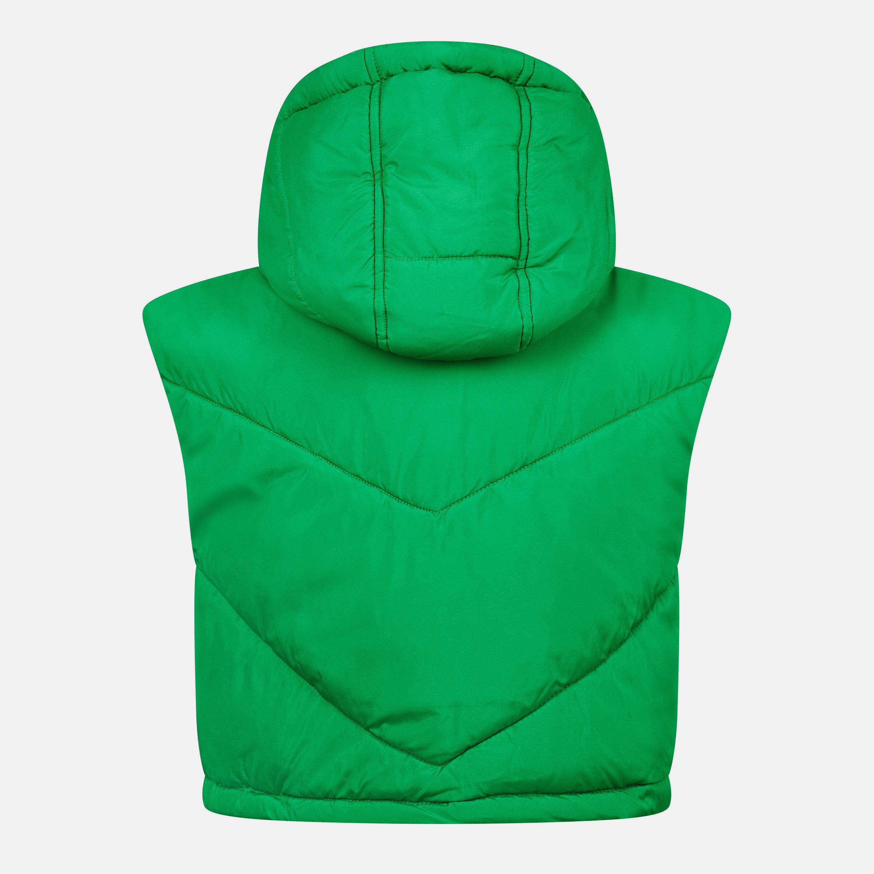 Jolly Green - Jack Wills - Ritcher Detachable Hood Cropped Quilted Sleeveless Gilet - 2