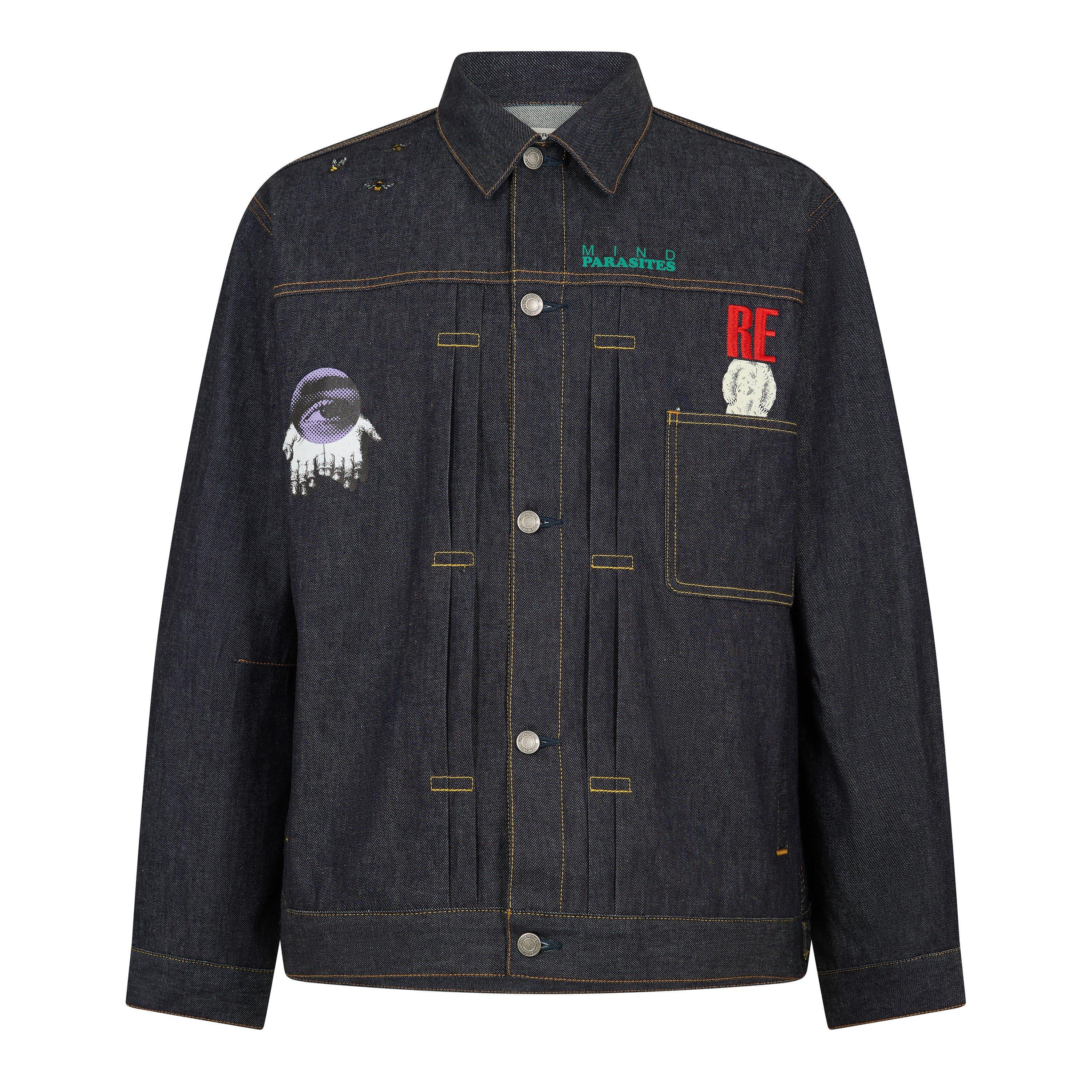 Indigo - Undercover - Men's Mind Parasites Denim Jacket - 1