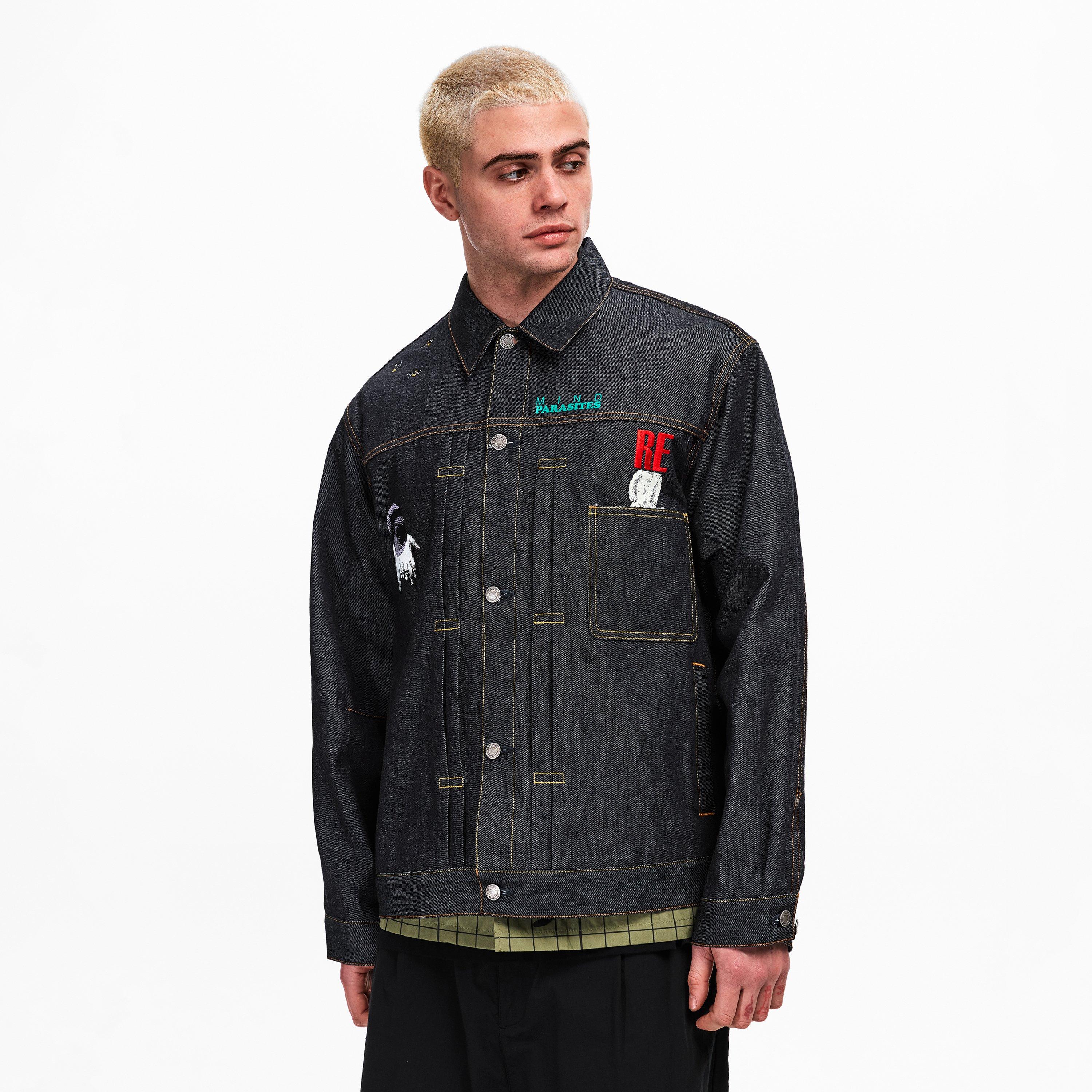 Indigo - Undercover - Men's Mind Parasites Denim Jacket - 3