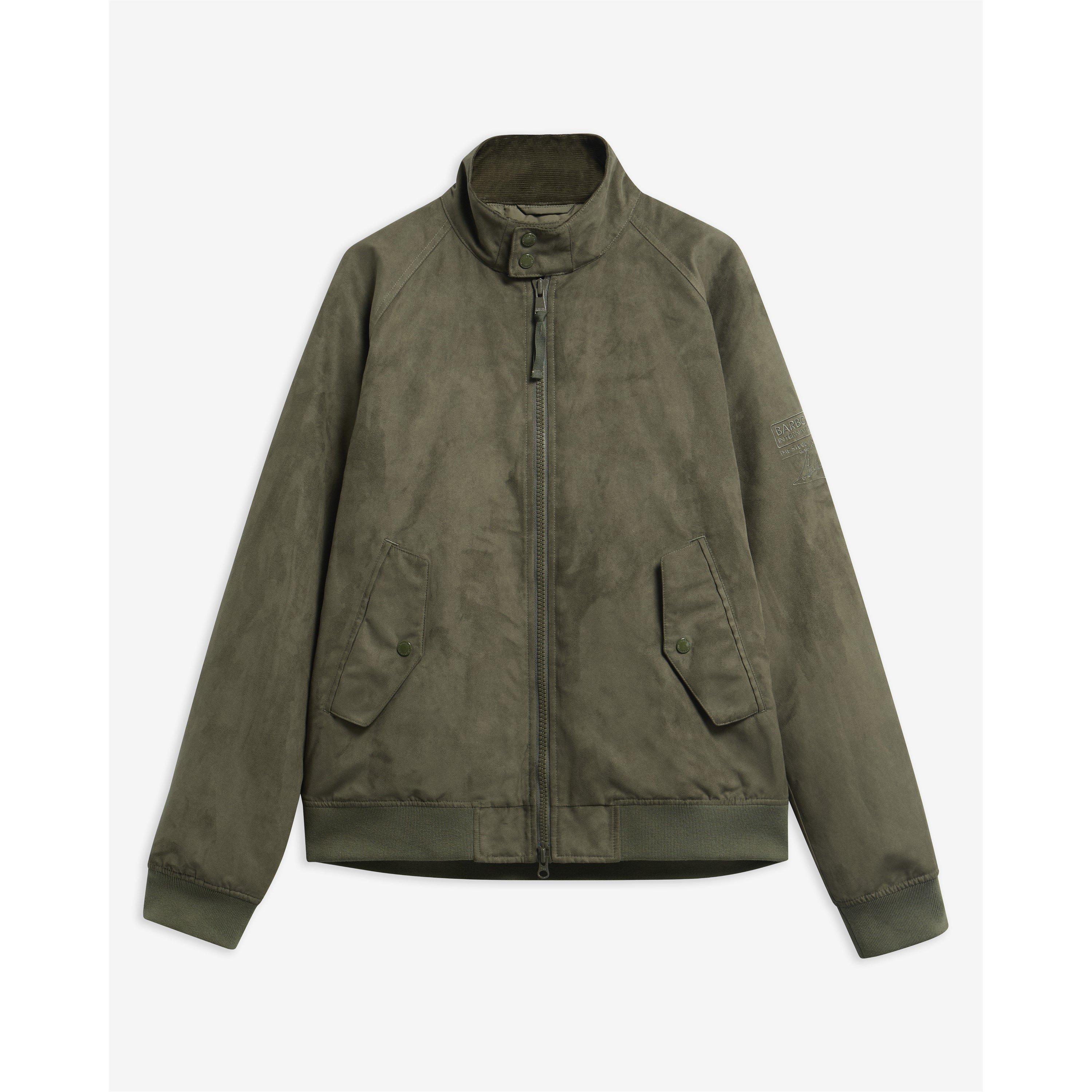 Olive - Barbour International - Men's Steve McQueen Drome Bomber Jacket - 9